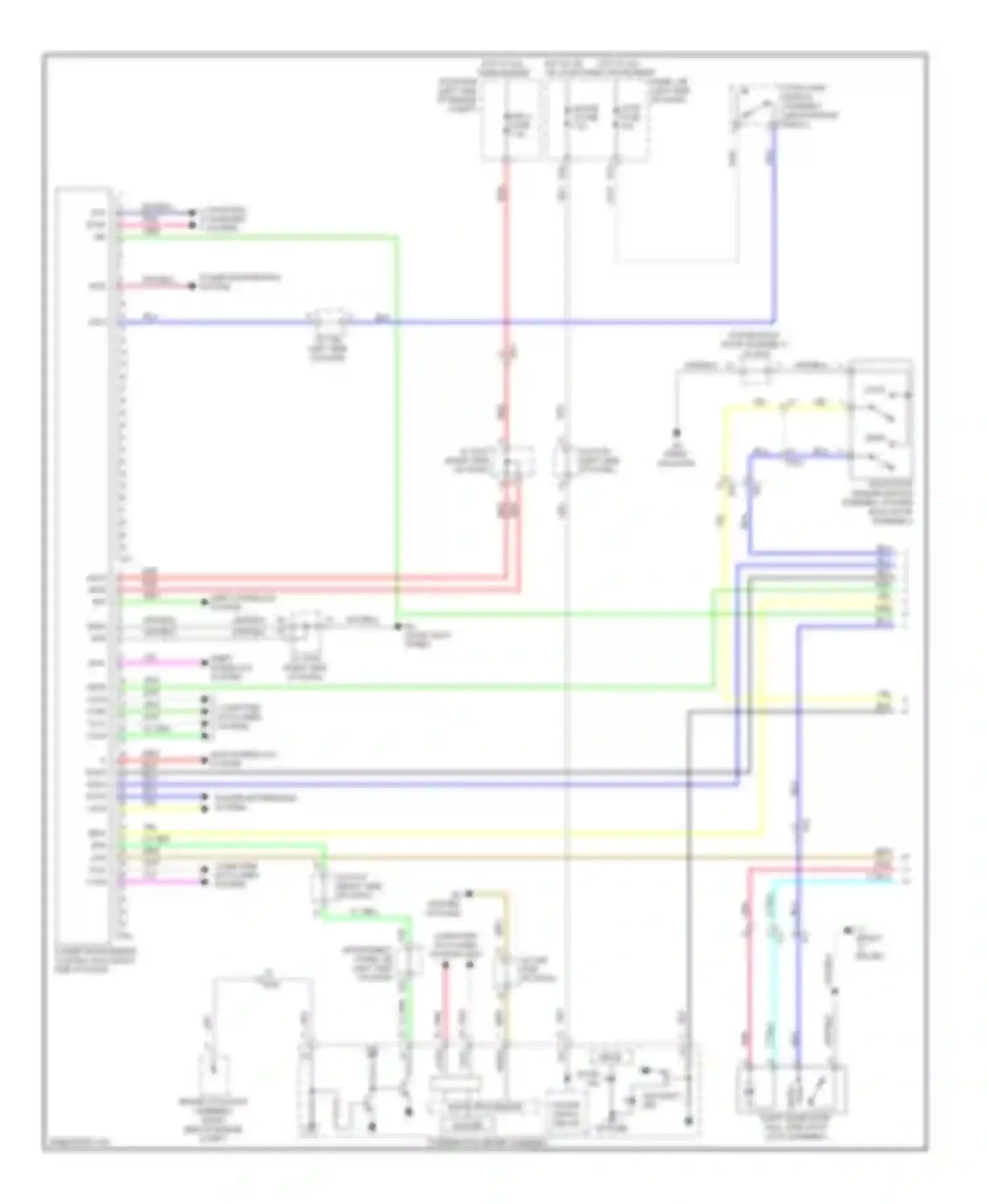 Sienna Toyota III (2010-2014): Power door locks circuit, with smart key system (1 of 4)