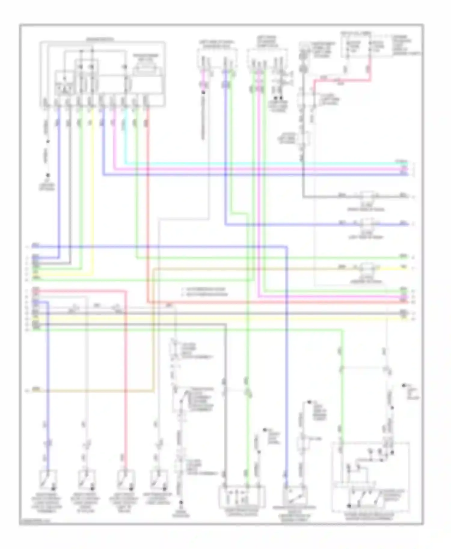 Sienna Toyota III (2010-2014): Power door locks circuit, with smart key system (3 of 4)