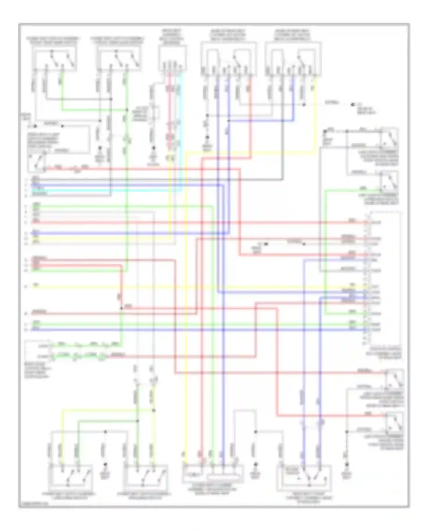 Sienna Toyota III (2010-2014): Auto access seat circuit (2 of 2)