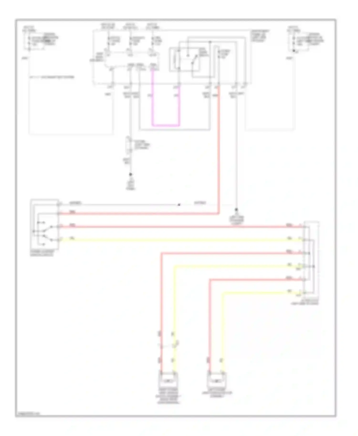 Sienna Toyota III (2010-2014): Rear quarter windows circuit