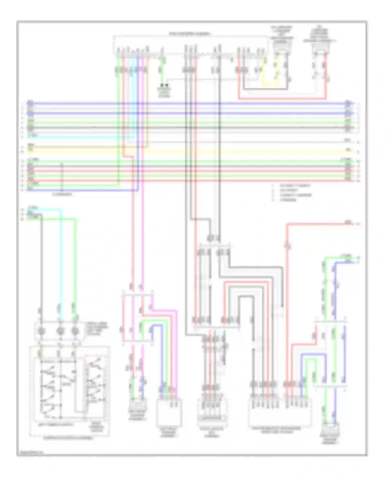 Sienna Toyota III (2010-2014): Radio circuit, without navigation (3 of 4)