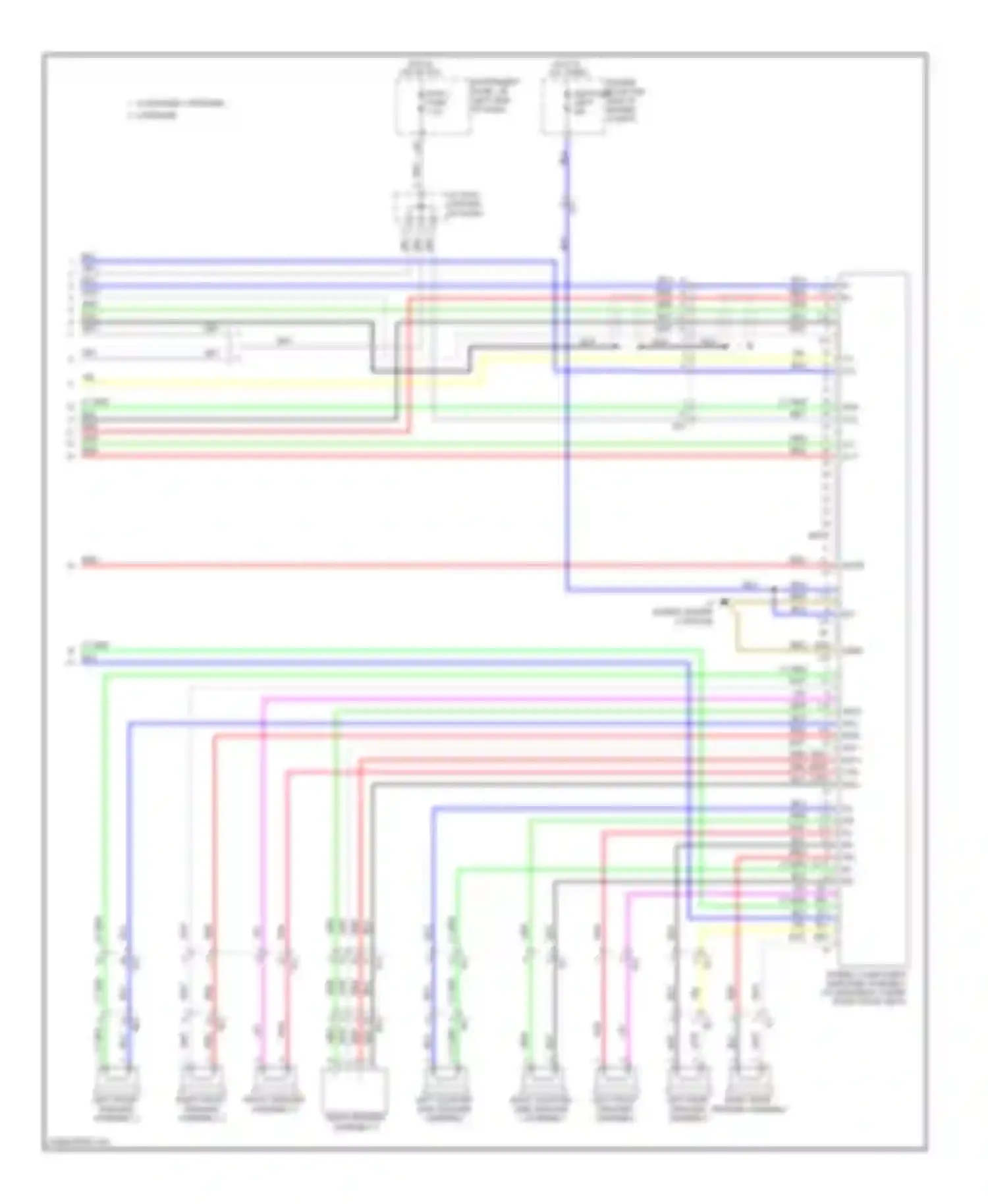Sienna Toyota III (2010-2014): Radio circuit, without navigation (4 of 4)