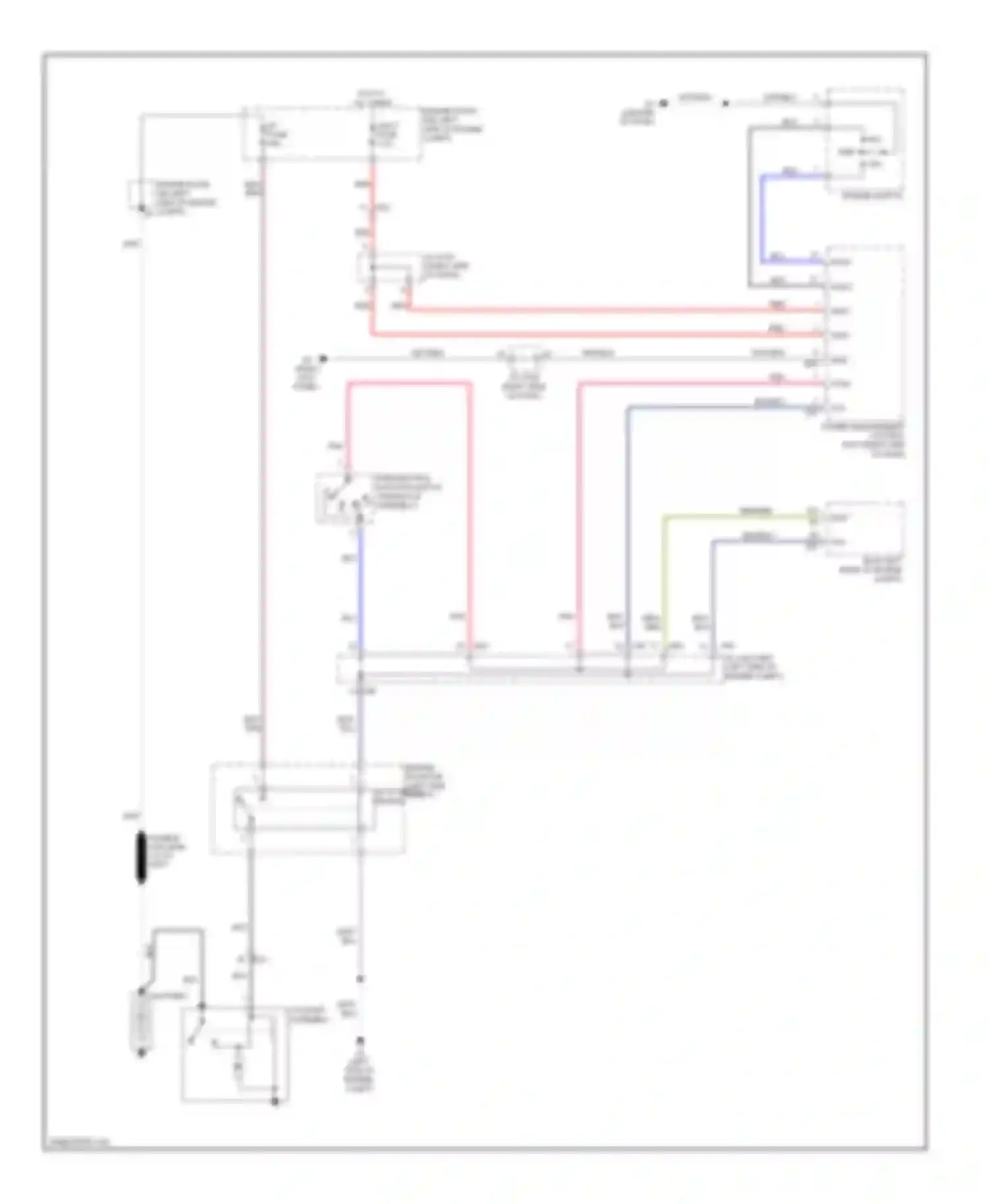 Sienna Toyota III (2010-2014): Starting circuit, with smart key system