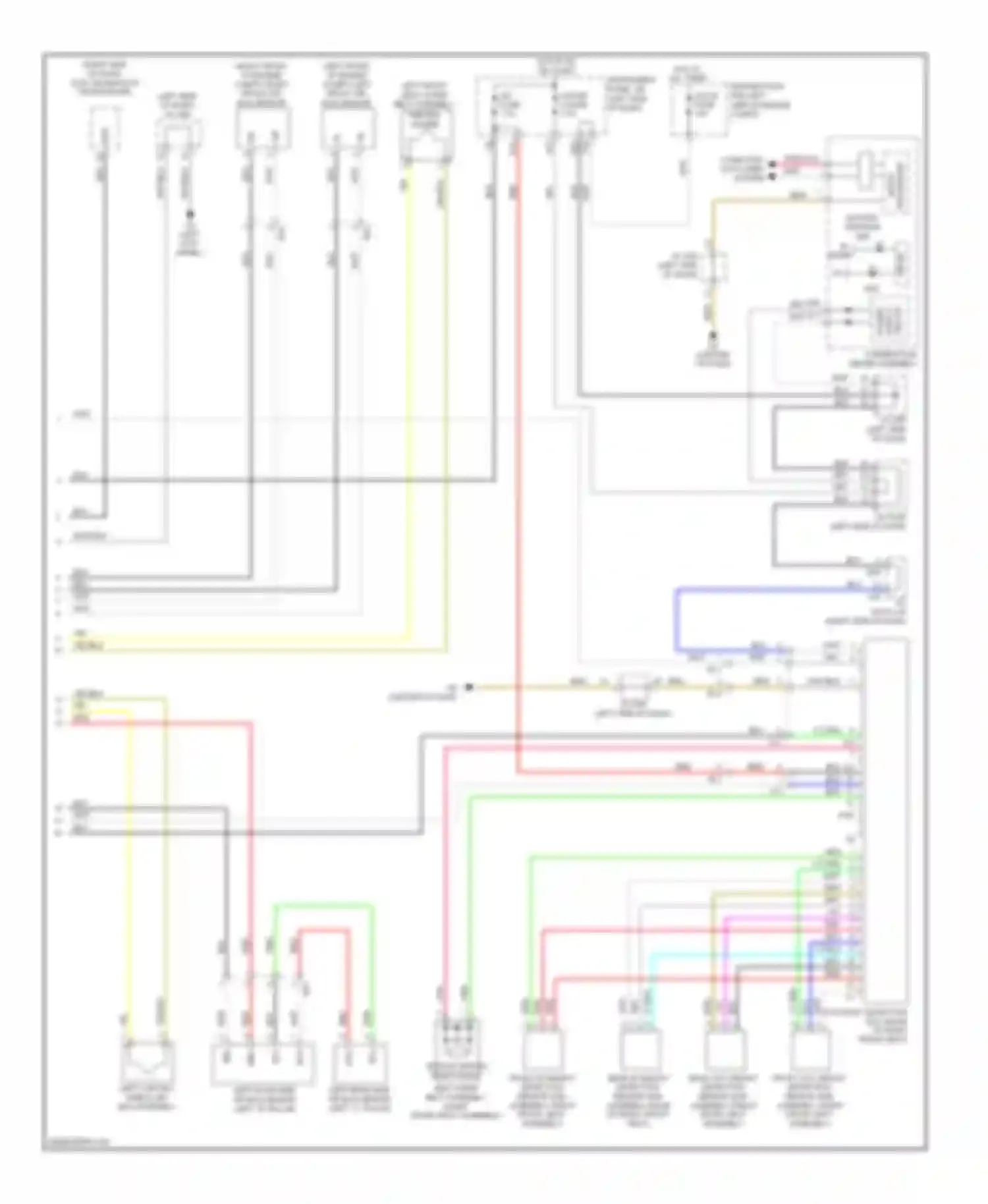 Sienna Toyota III (2010-2014): Supplemental restraint circuit (2 of 2)