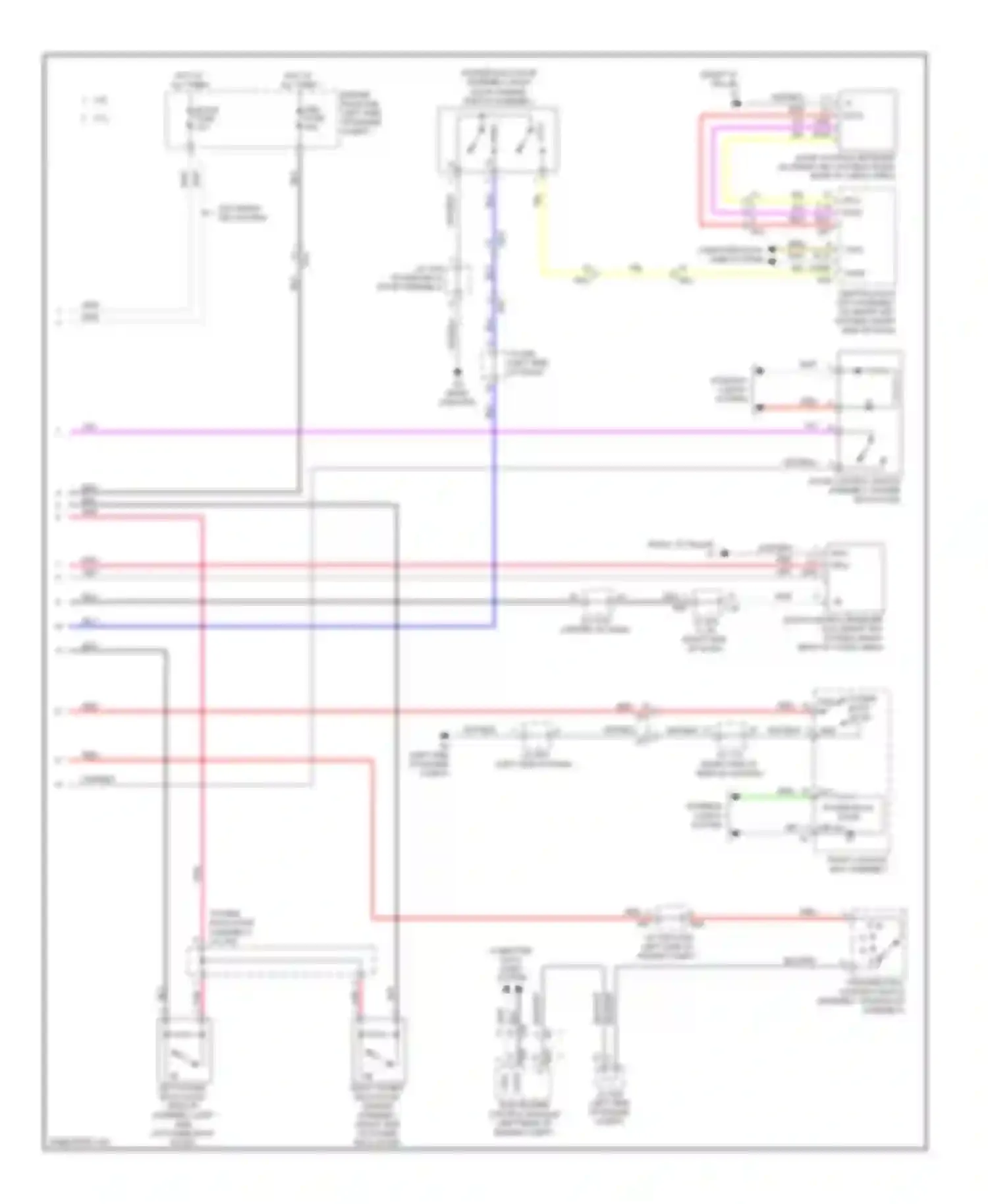 Sienna Toyota III (2010-2014): Back door opener circuit, with power back door (2 of 2)