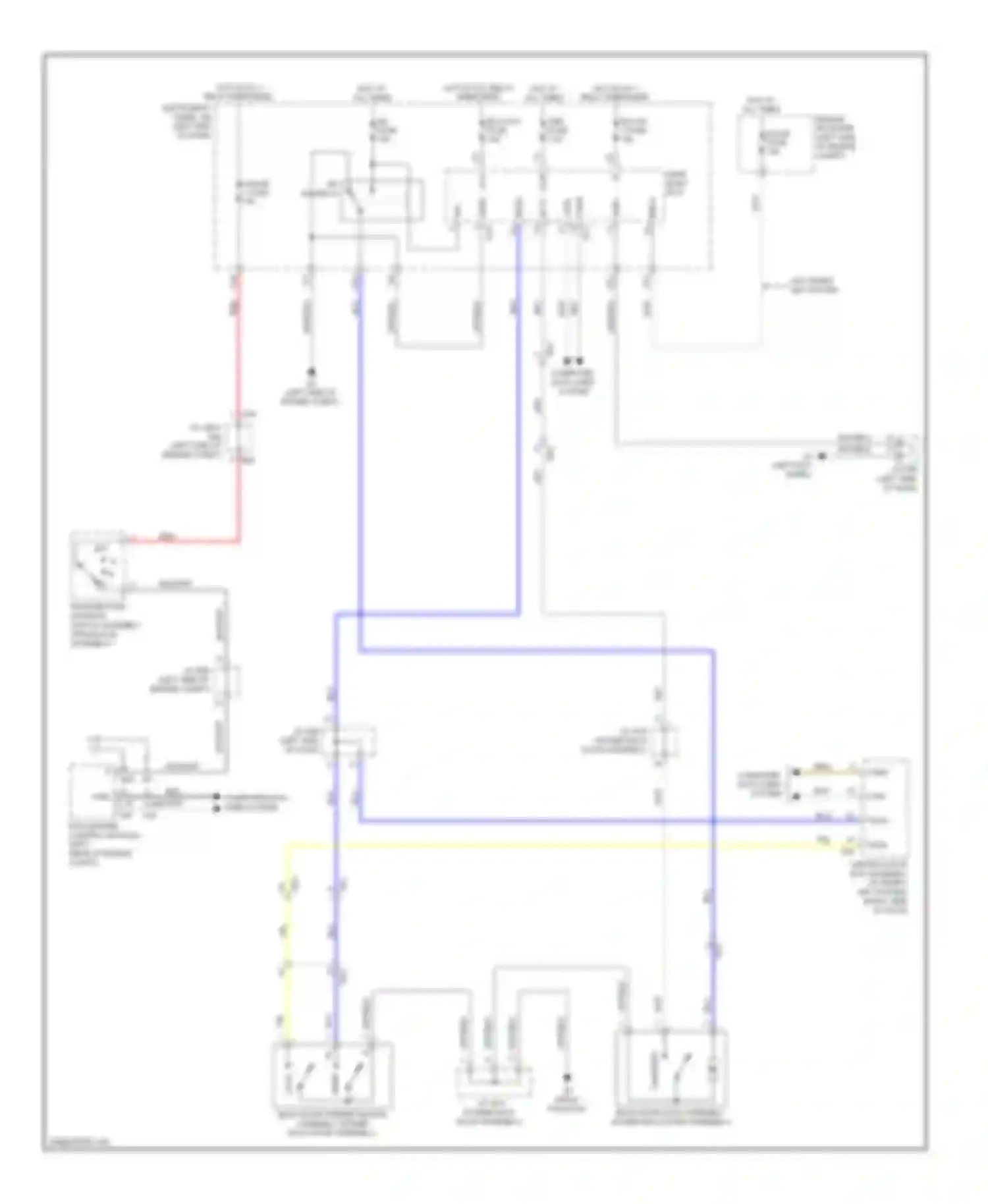 Sienna Toyota III (2010-2014): Back door opener circuit, without power back door
