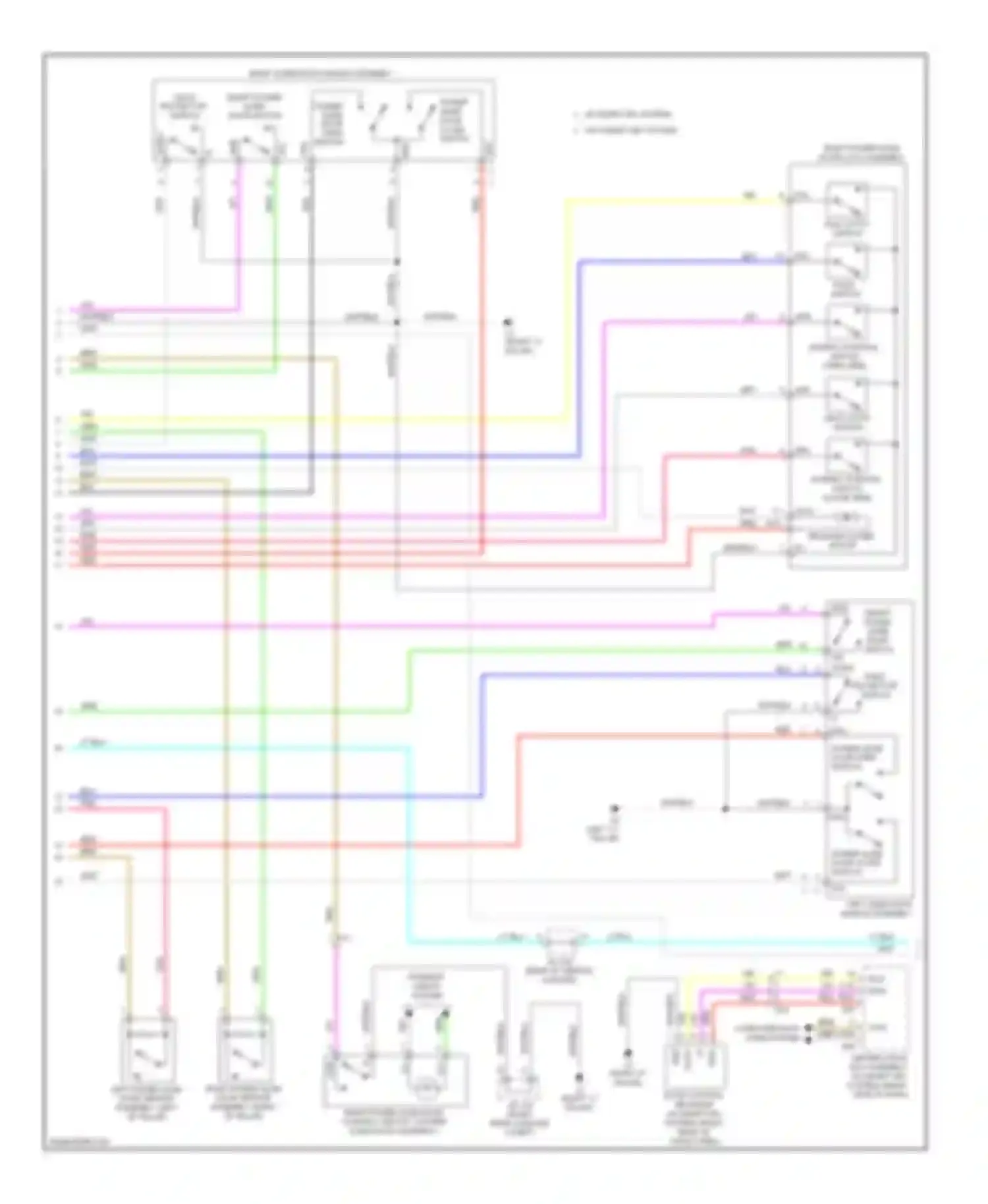 Sienna Toyota III (2010-2014): Power sliding door circuit (2 of 3)