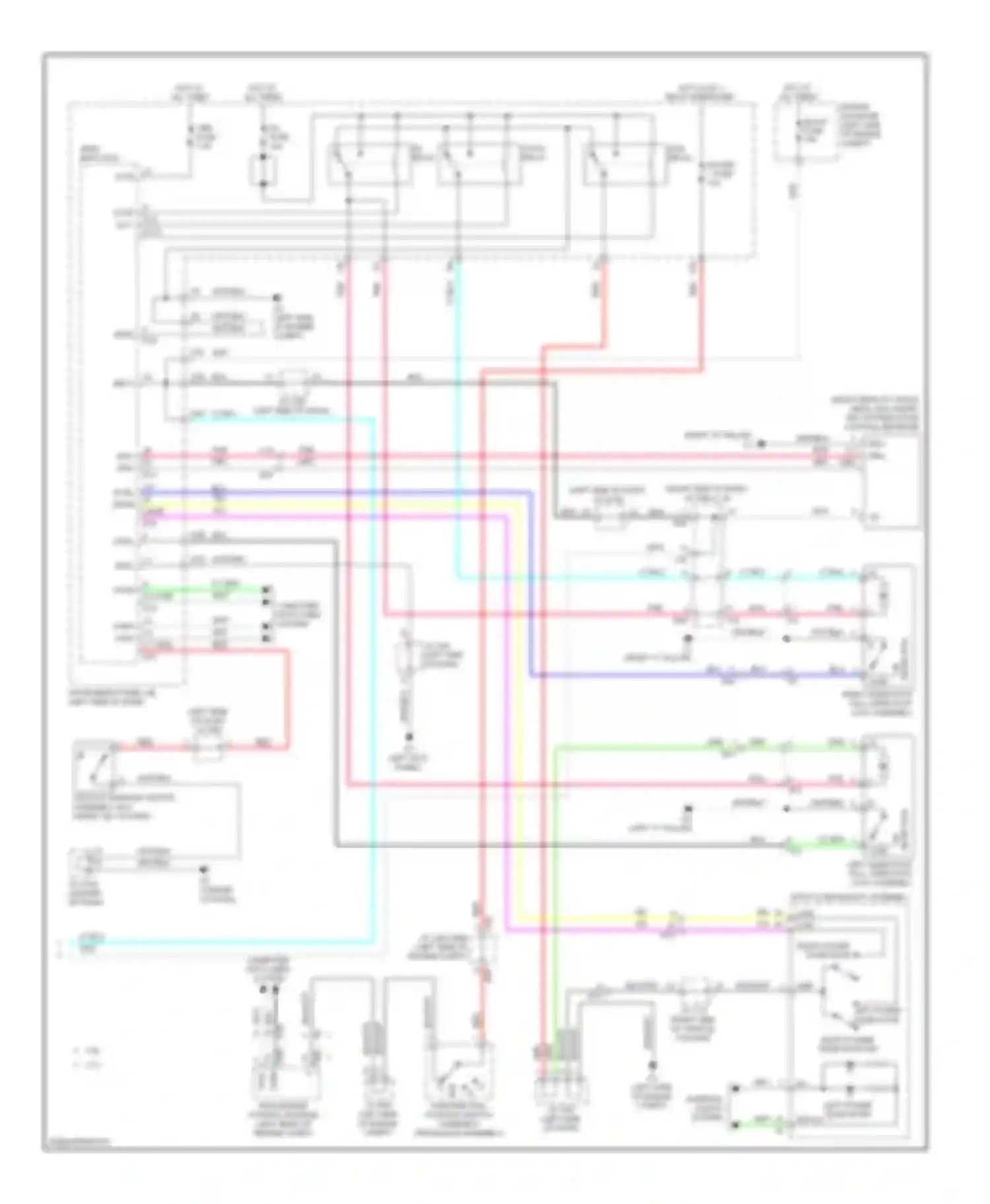 Sienna Toyota III (2010-2014): Power sliding door circuit (3 of 3)