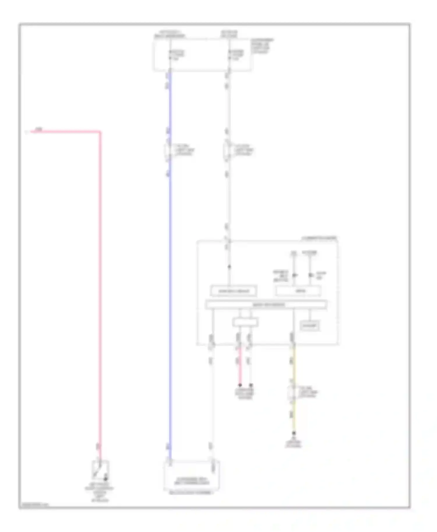 Sienna Toyota III (2010-2014): Key reminder & seat belt warning circuit (2 of 2)