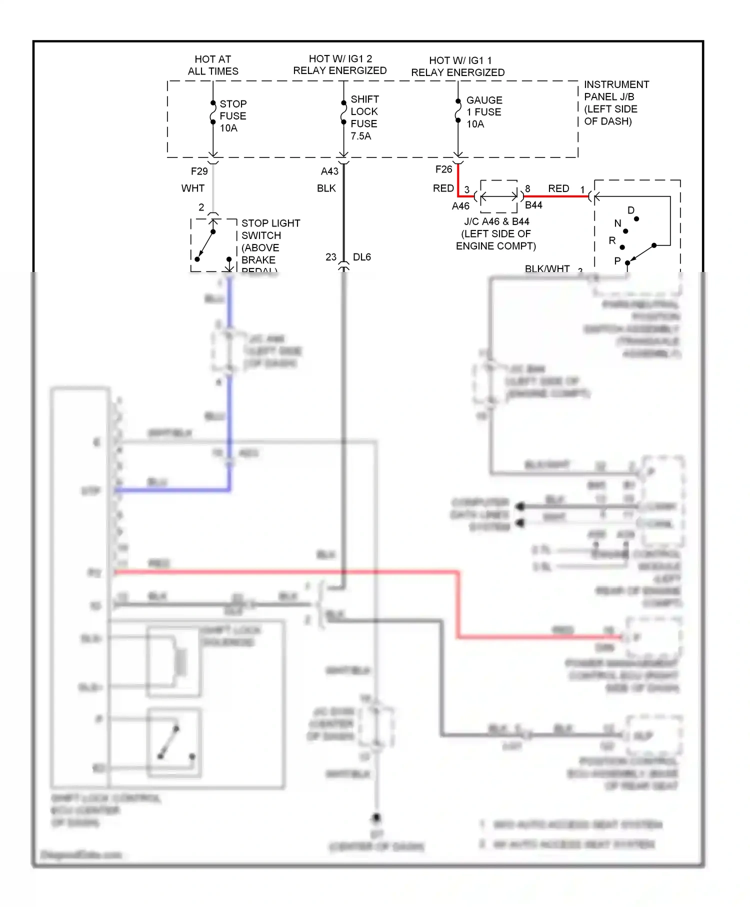 Toyota Sienna III (2010-2014) computer data lines system wiring diagram  (48 of 61)