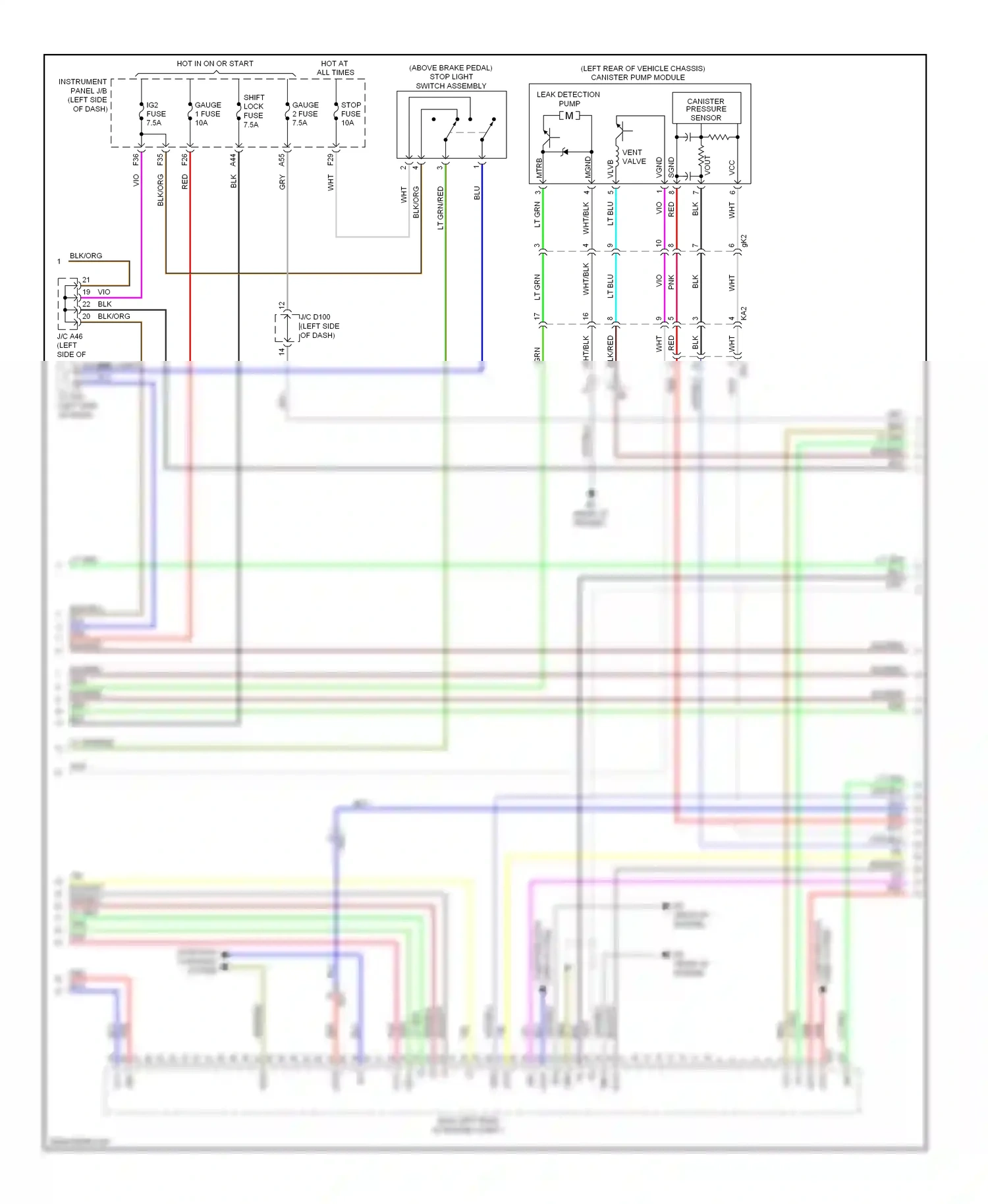 Toyota Sienna III (2010-2014) computer data wiring diagram  (1 of 1)