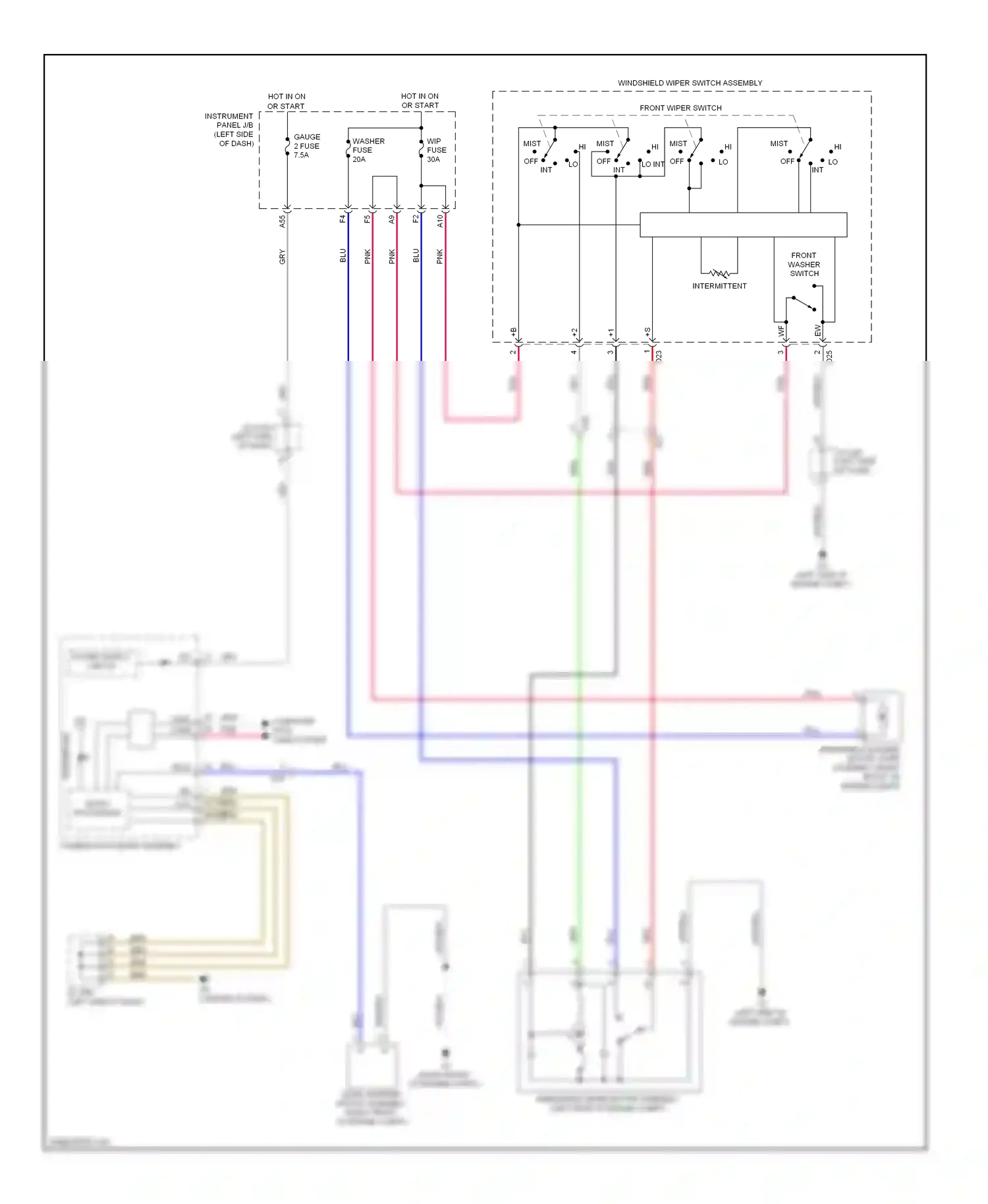 Toyota Sienna III (2010-2014) micro- processor wiring diagram  (14 of 19)