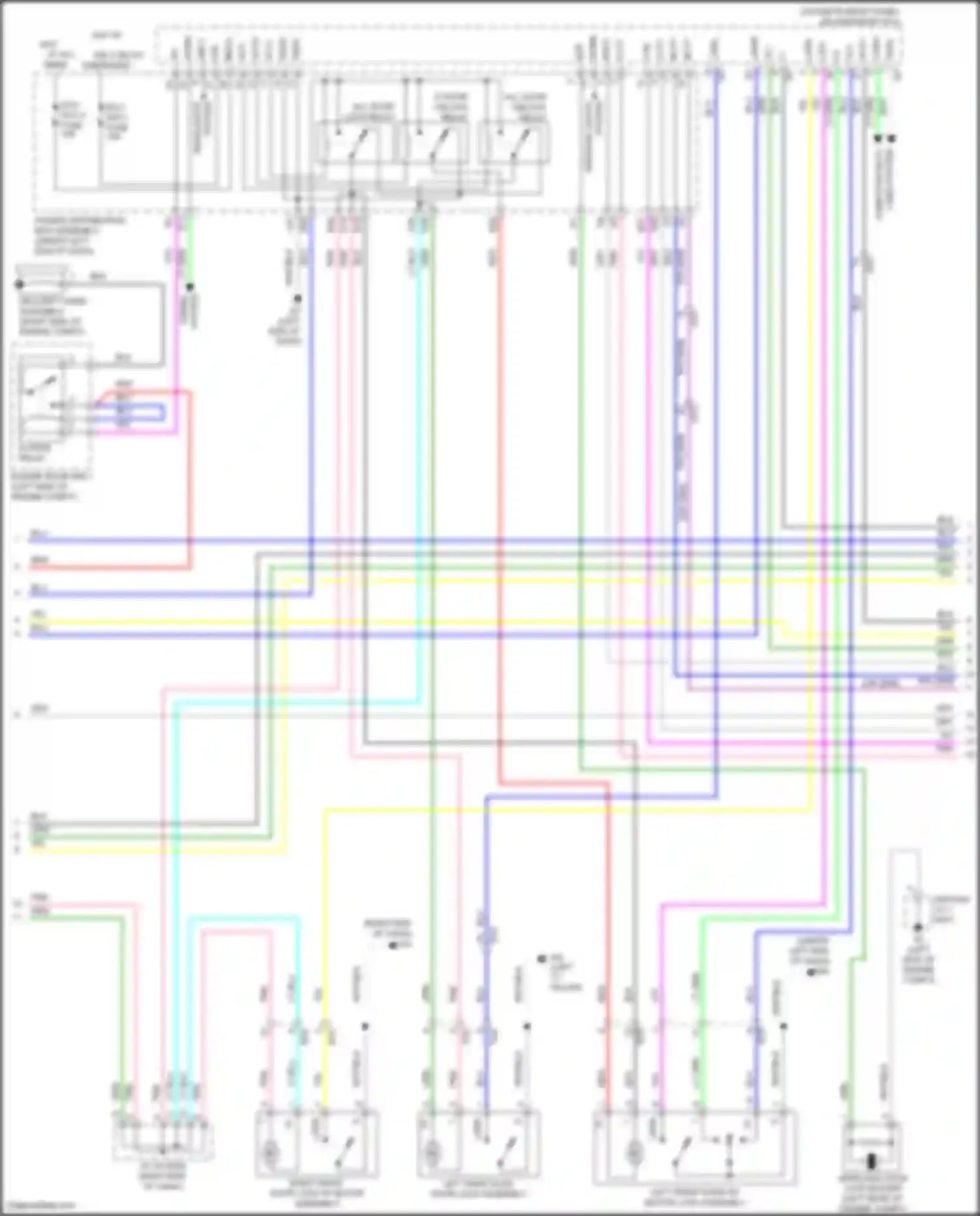 Sienna Toyota IV (2020-2024): Forced entry circuit (2 of 4)