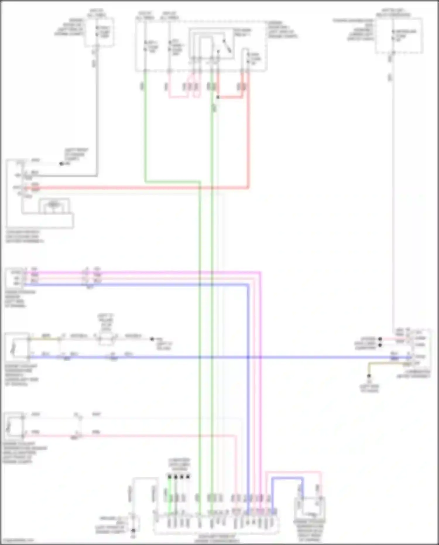 Sienna Toyota IV (2020-2024): Cooling fan circuit