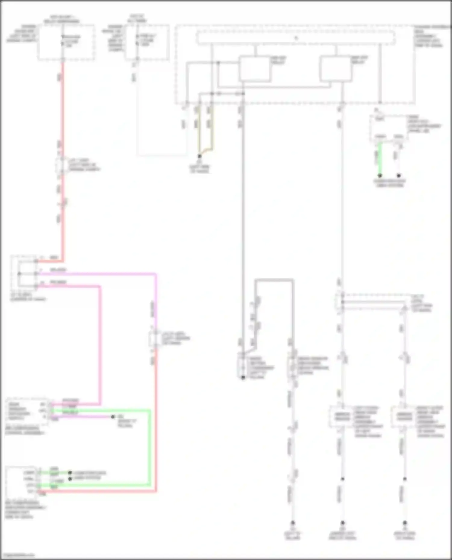 Sienna Toyota IV (2020-2024): Mirror heater & rear defogger circuit