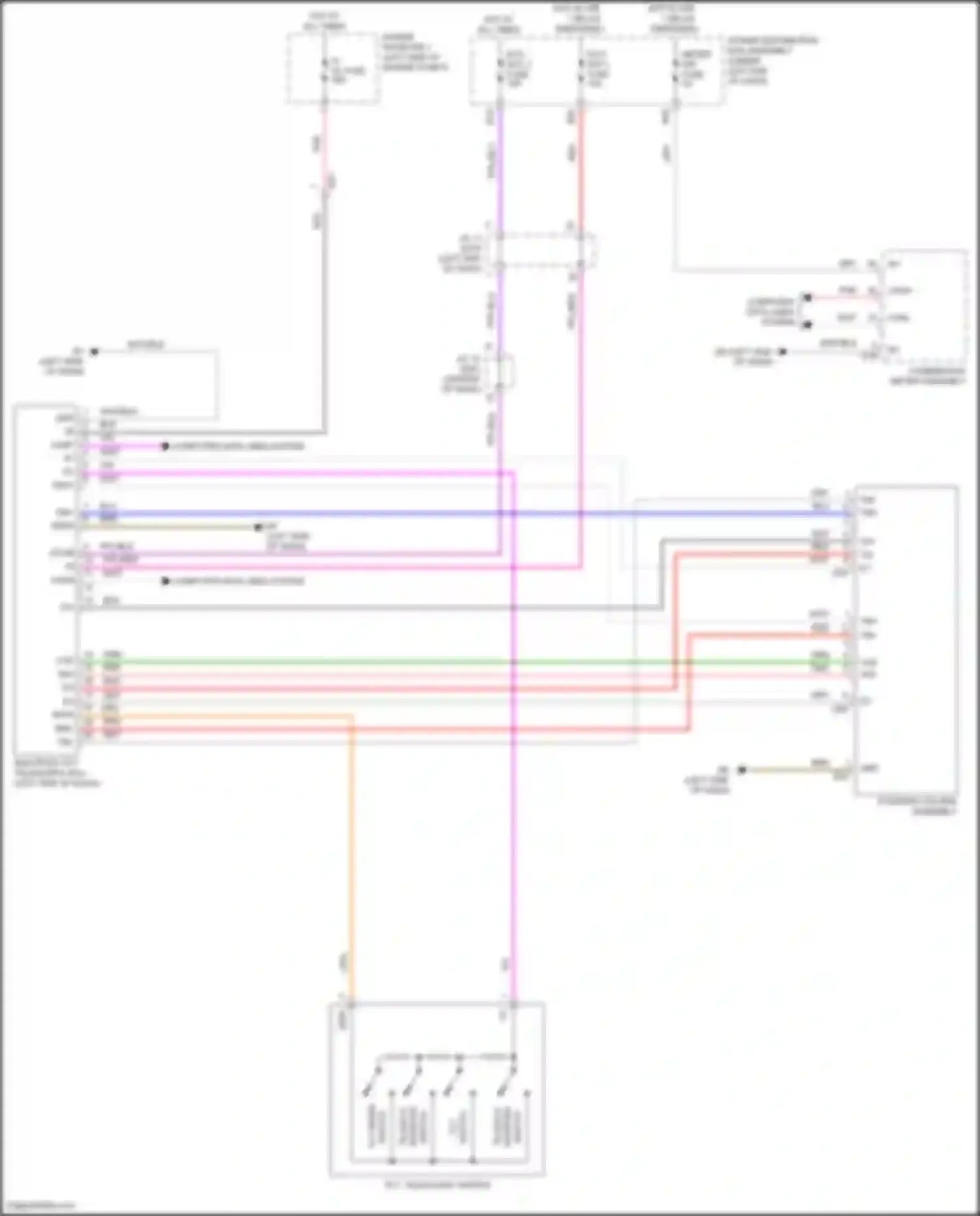 Sienna Toyota IV (2020-2024): Power tilt steering column circuit