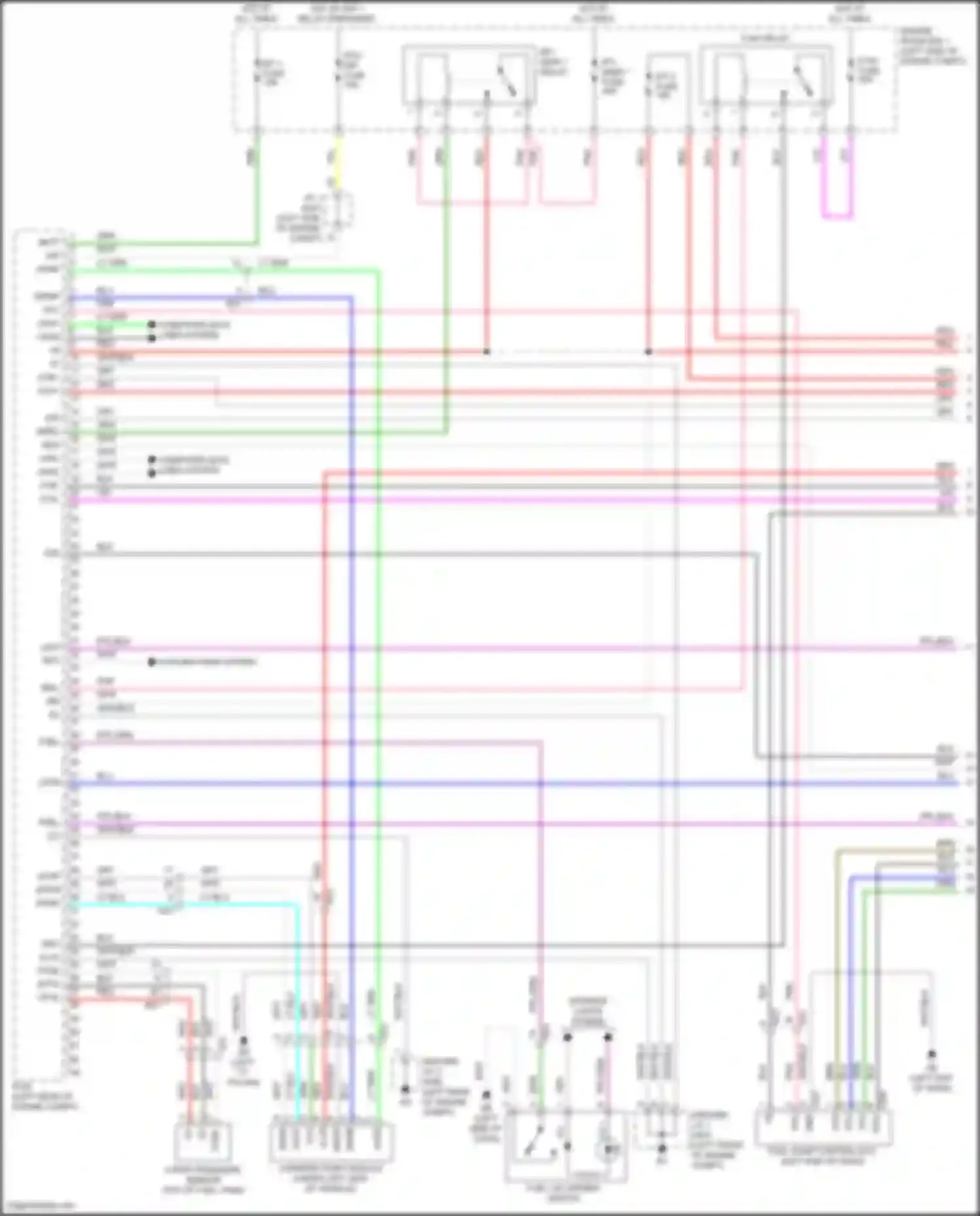 Sienna Toyota IV (2020-2024): Wiring diagram engine performance 2.5l hybrid, engine controls circuit (1 of 7)