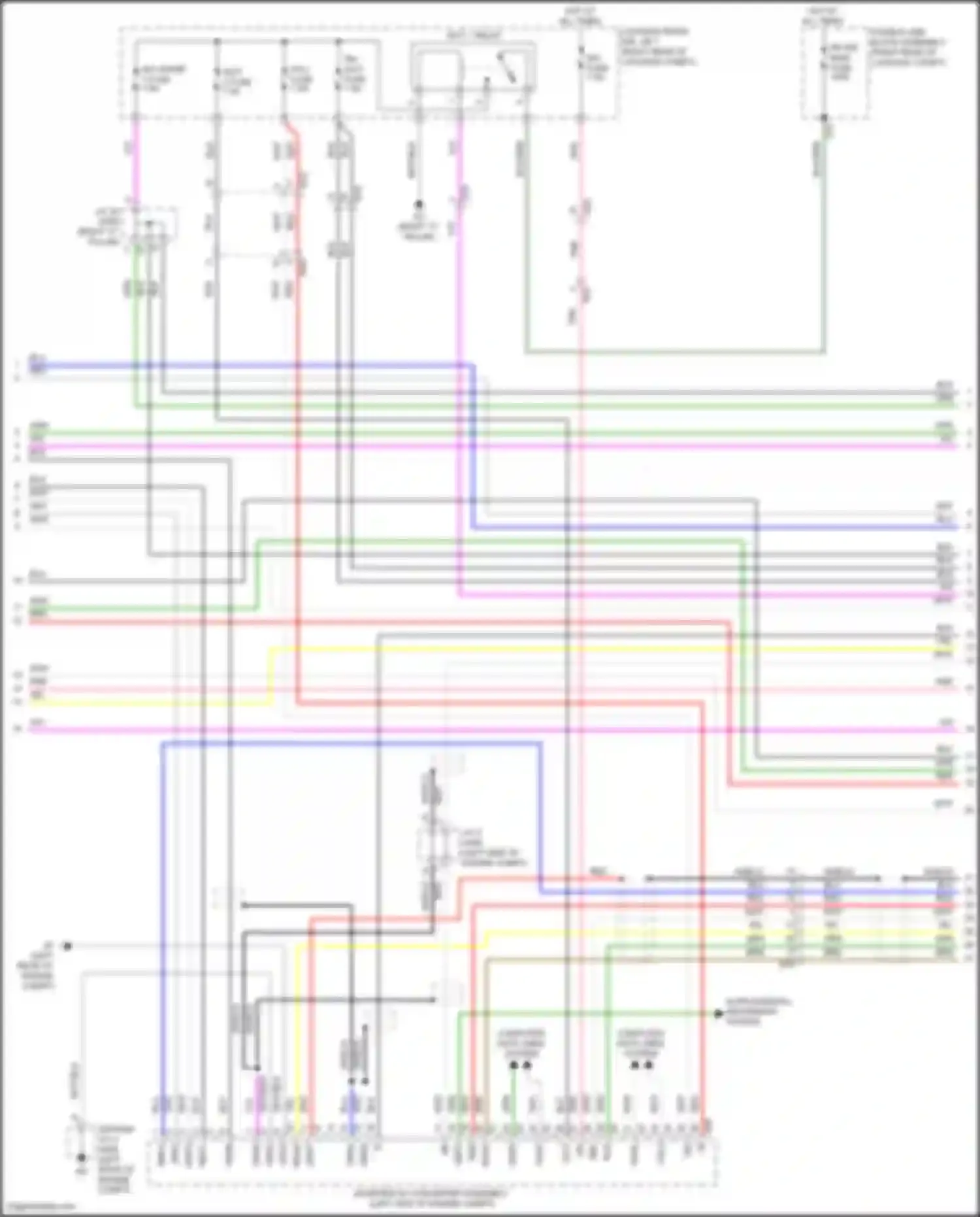 Sienna Toyota IV (2020-2024): Wiring diagram engine performance 2.5l hybrid, hybrid system circuit (2 of 9)