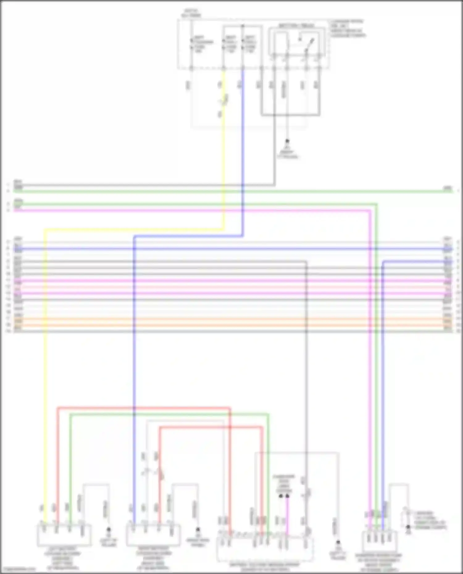 Sienna Toyota IV (2020-2024): Wiring diagram engine performance 2.5l hybrid, hybrid system circuit (5 of 9)