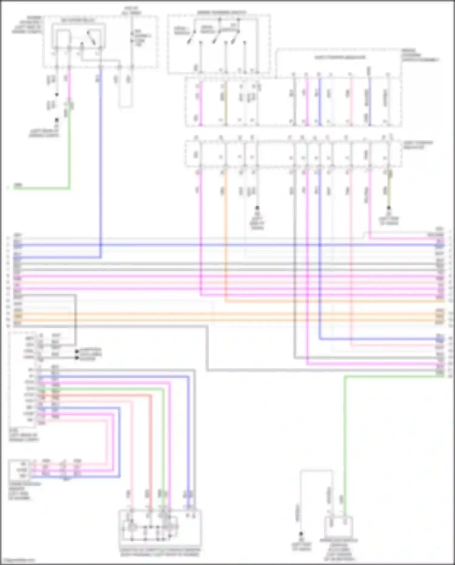 Sienna Toyota IV (2020-2024): Wiring diagram engine performance 2.5l hybrid, hybrid system circuit (6 of 9)