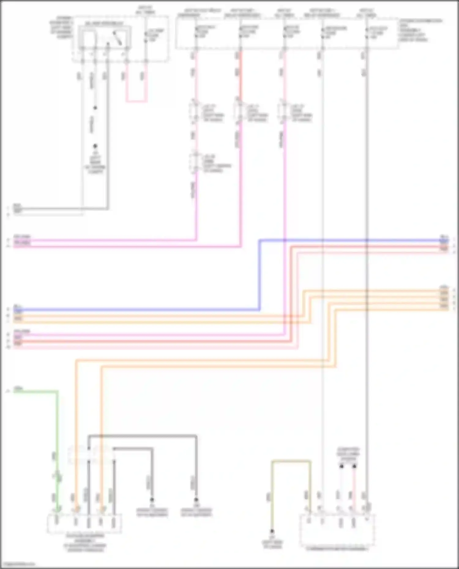 Sienna Toyota IV (2020-2024): Wiring diagram engine performance 2.5l hybrid, hybrid system circuit (8 of 9)
