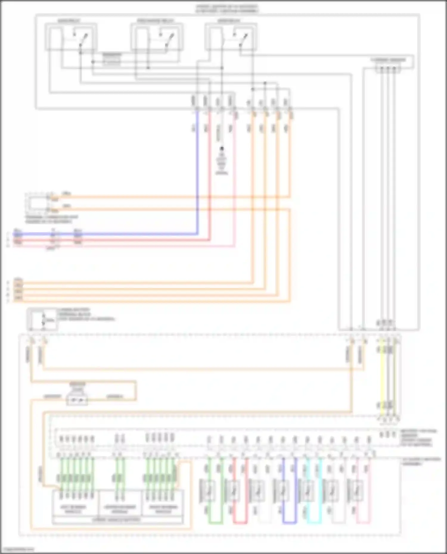 Sienna Toyota IV (2020-2024): Wiring diagram engine performance 2.5l hybrid, hybrid system circuit (9 of 9)