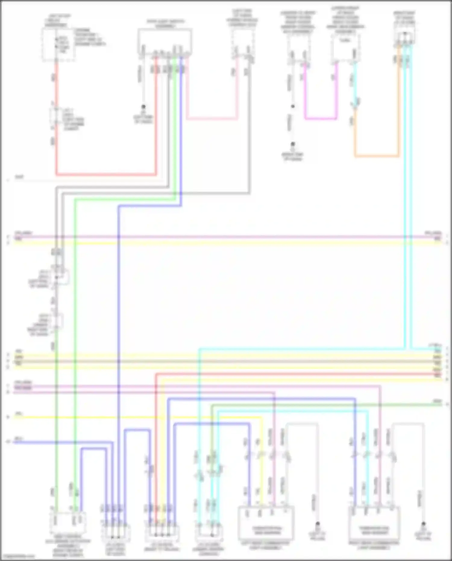 Sienna Toyota IV (2020-2024): Exterior lamps circuit (2 of 5)