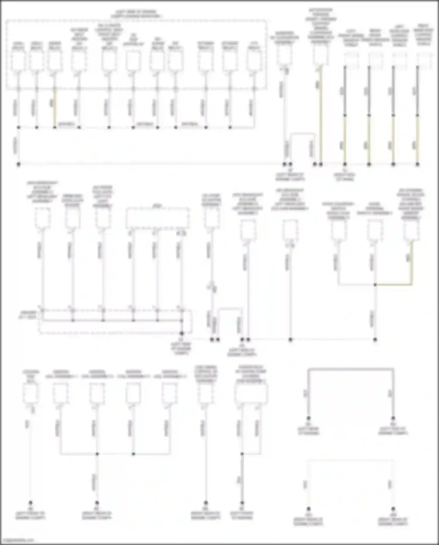 Sienna Toyota IV (2020-2024): Ground distribution circuit (1 of 7)