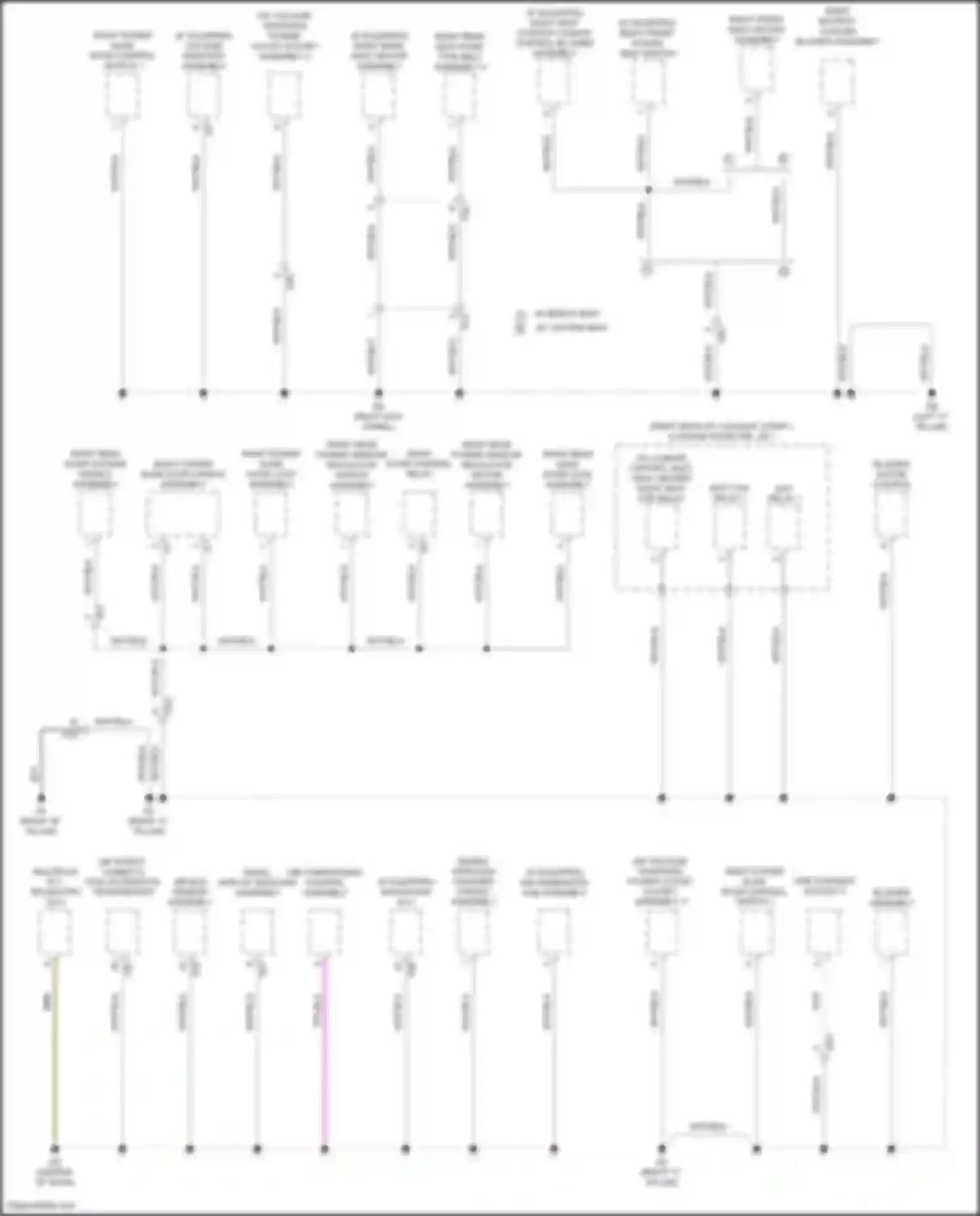 Sienna Toyota IV (2020-2024): Ground distribution circuit (4 of 7)