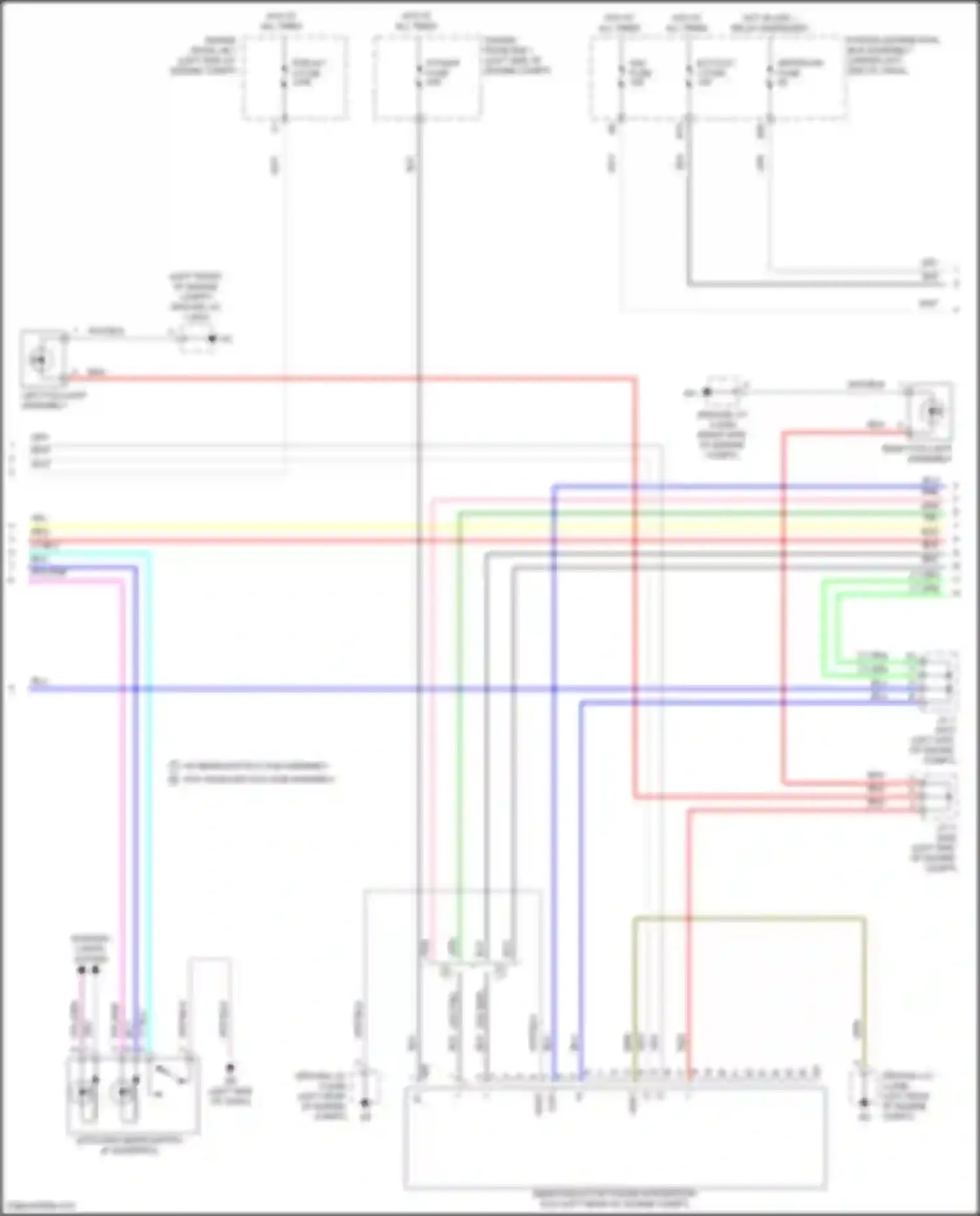 Sienna Toyota IV (2020-2024): Headlights circuit (2 of 3)
