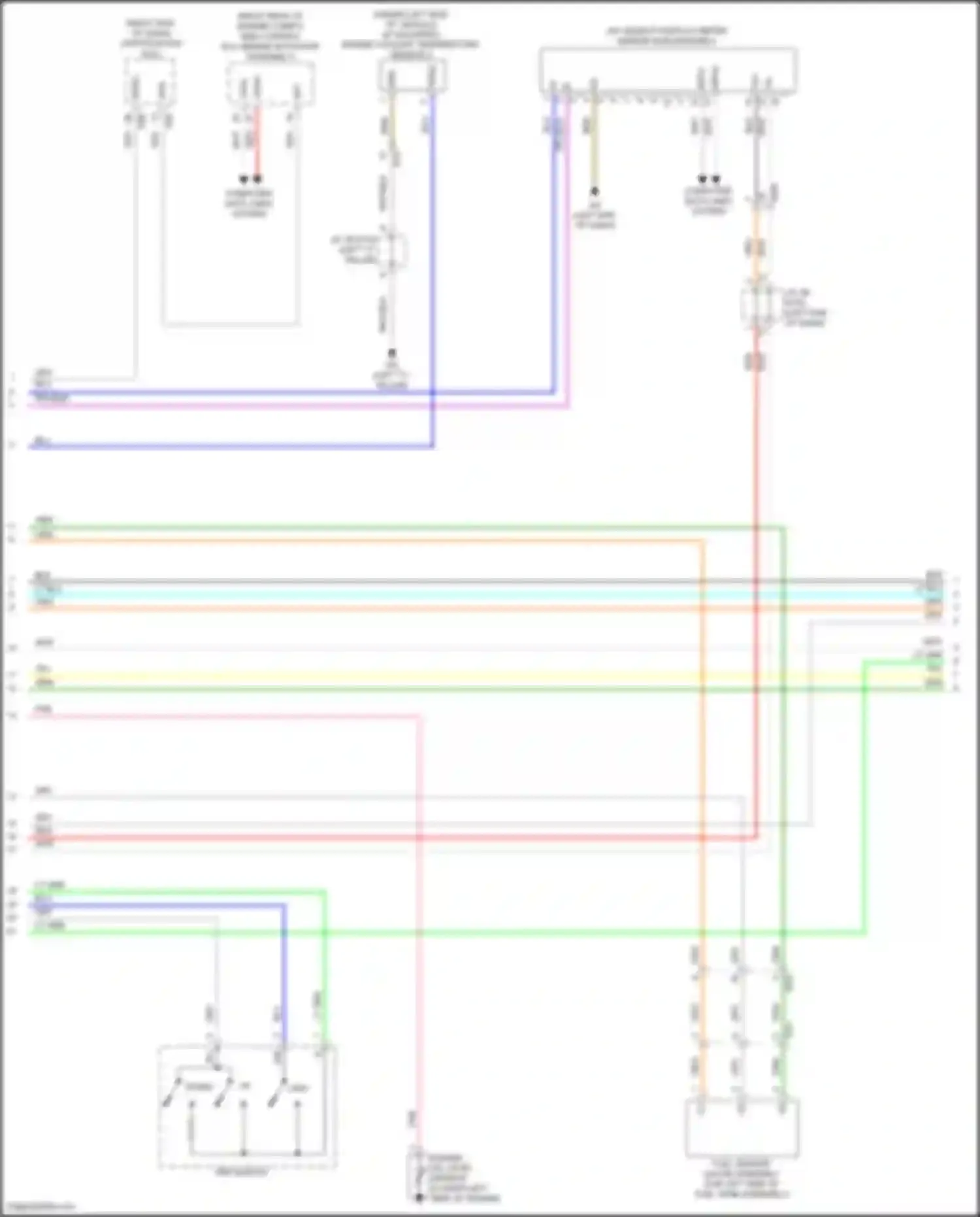 Sienna Toyota IV (2020-2024): Instrument cluster circuit (2 of 3)