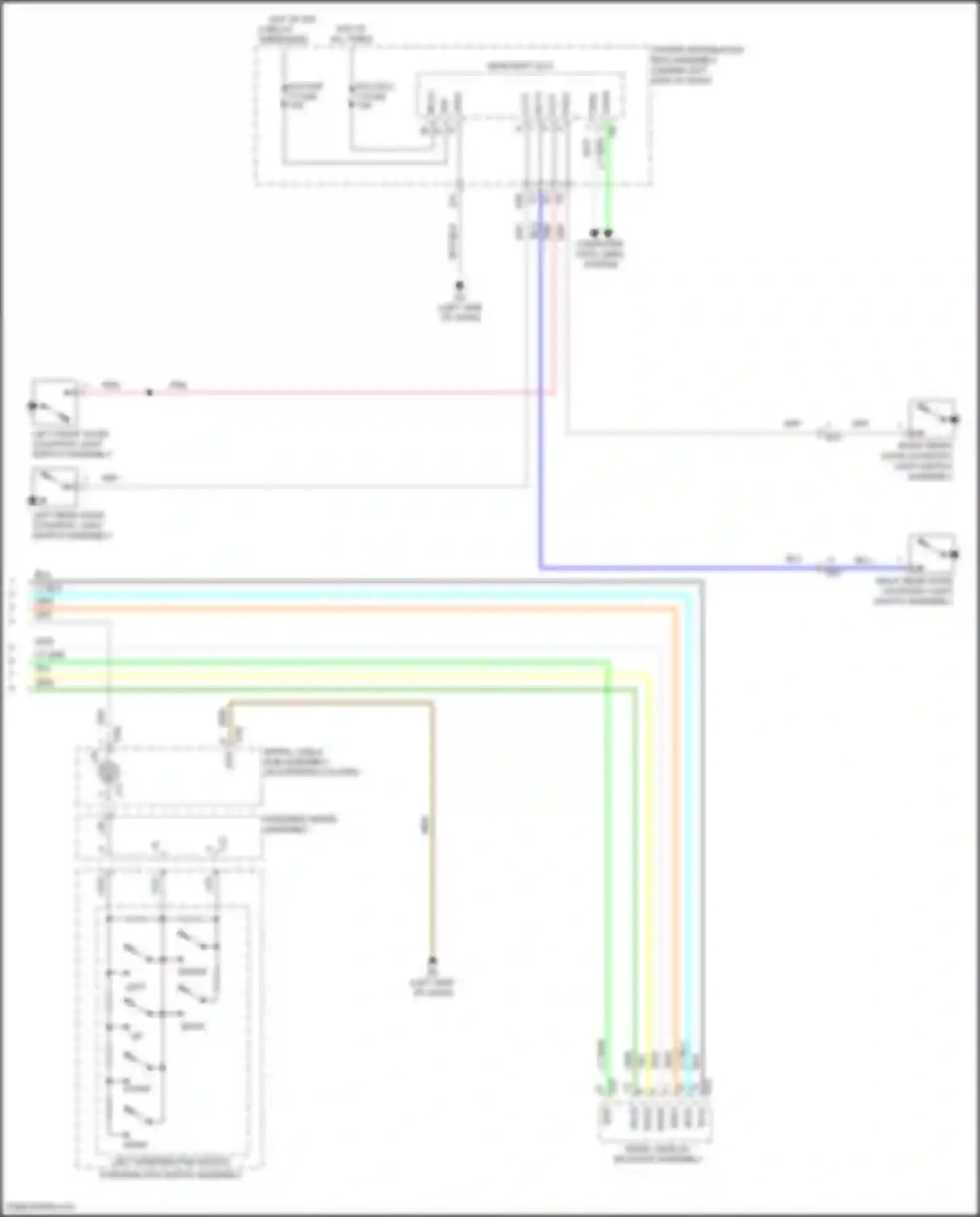 Sienna Toyota IV (2020-2024): Instrument cluster circuit (3 of 3)