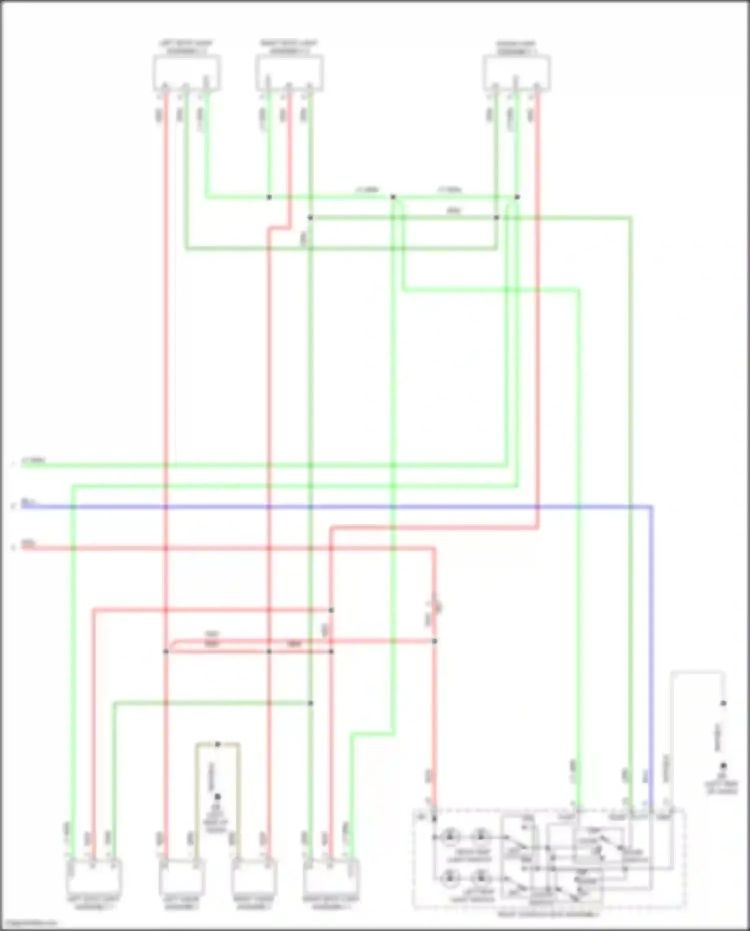 Sienna Toyota IV (2020-2024): Courtesy lamps circuit (4 of 4)