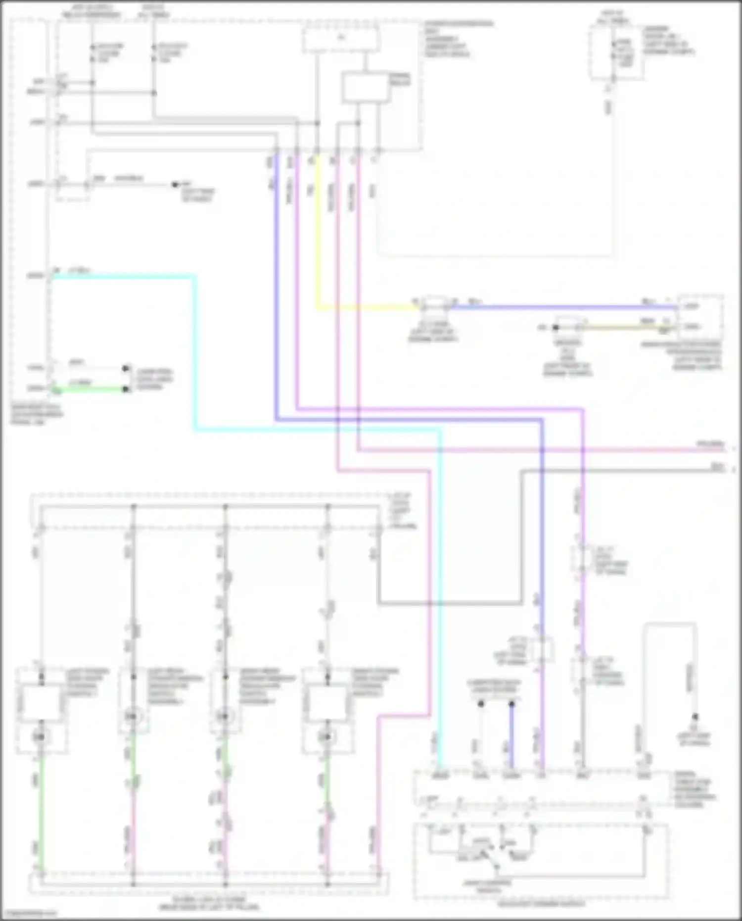 Sienna Toyota IV (2020-2024): Instrument illumination circuit (1 of 4)