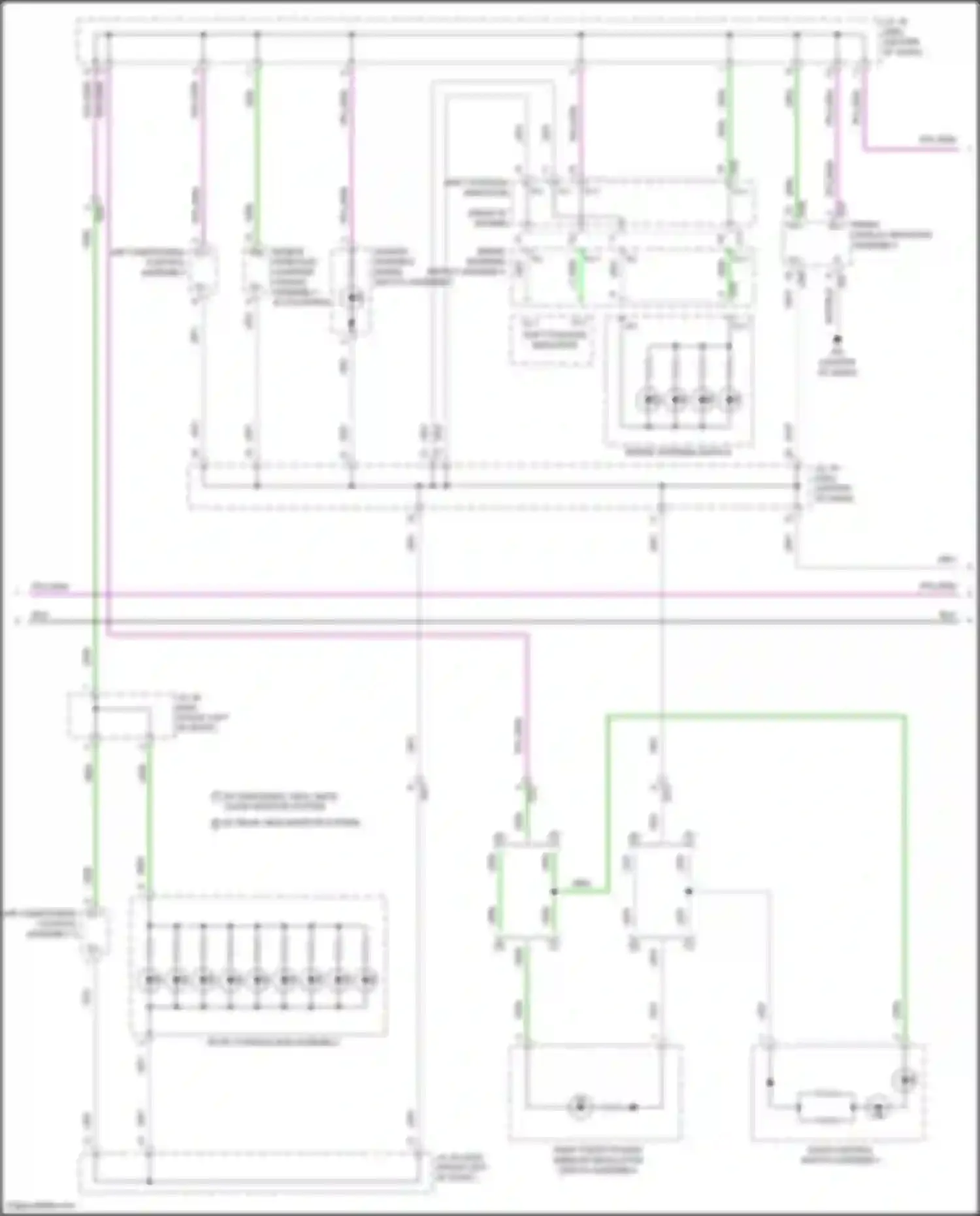 Sienna Toyota IV (2020-2024): Instrument illumination circuit (2 of 4)