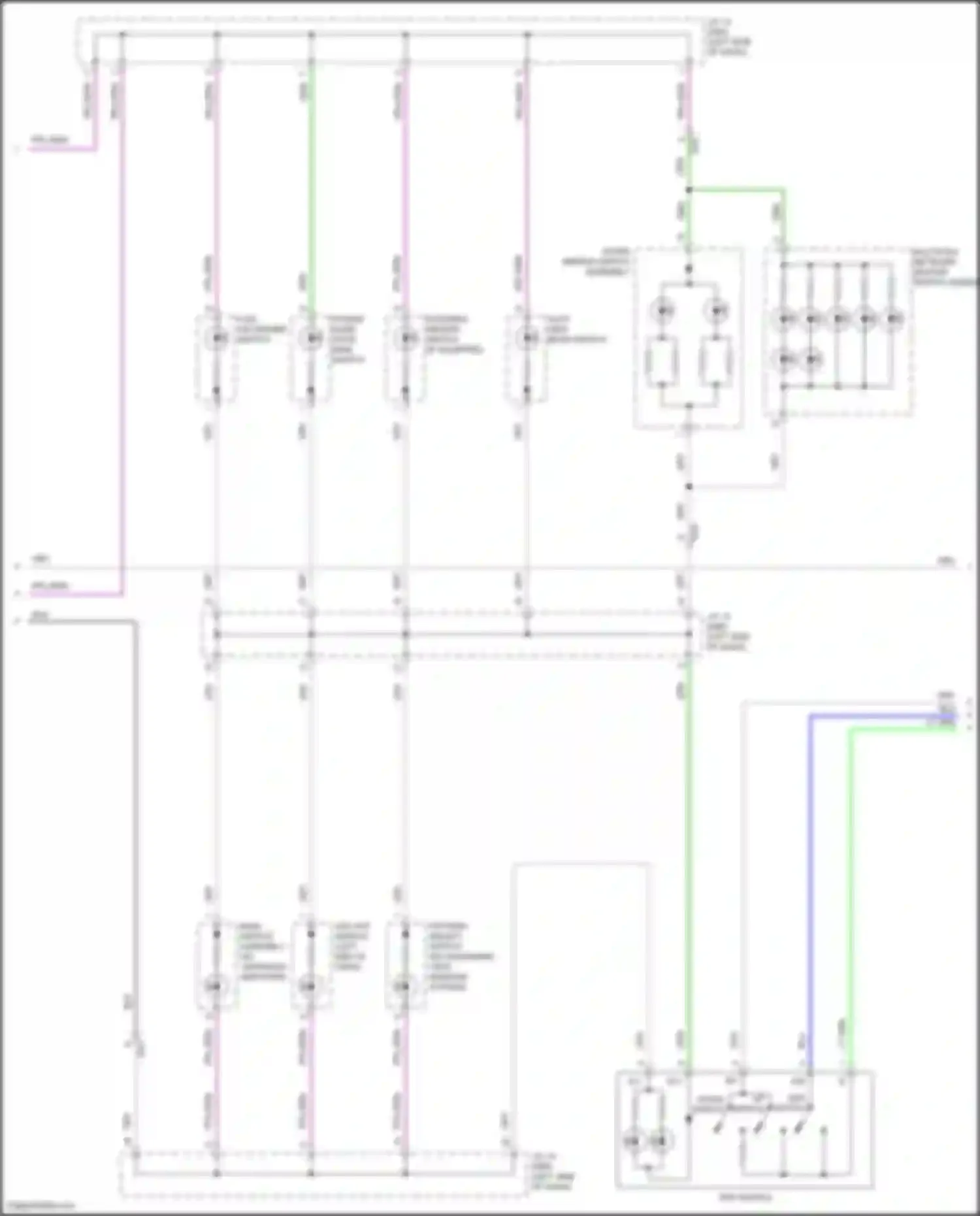 Sienna Toyota IV (2020-2024): Instrument illumination circuit (3 of 4)