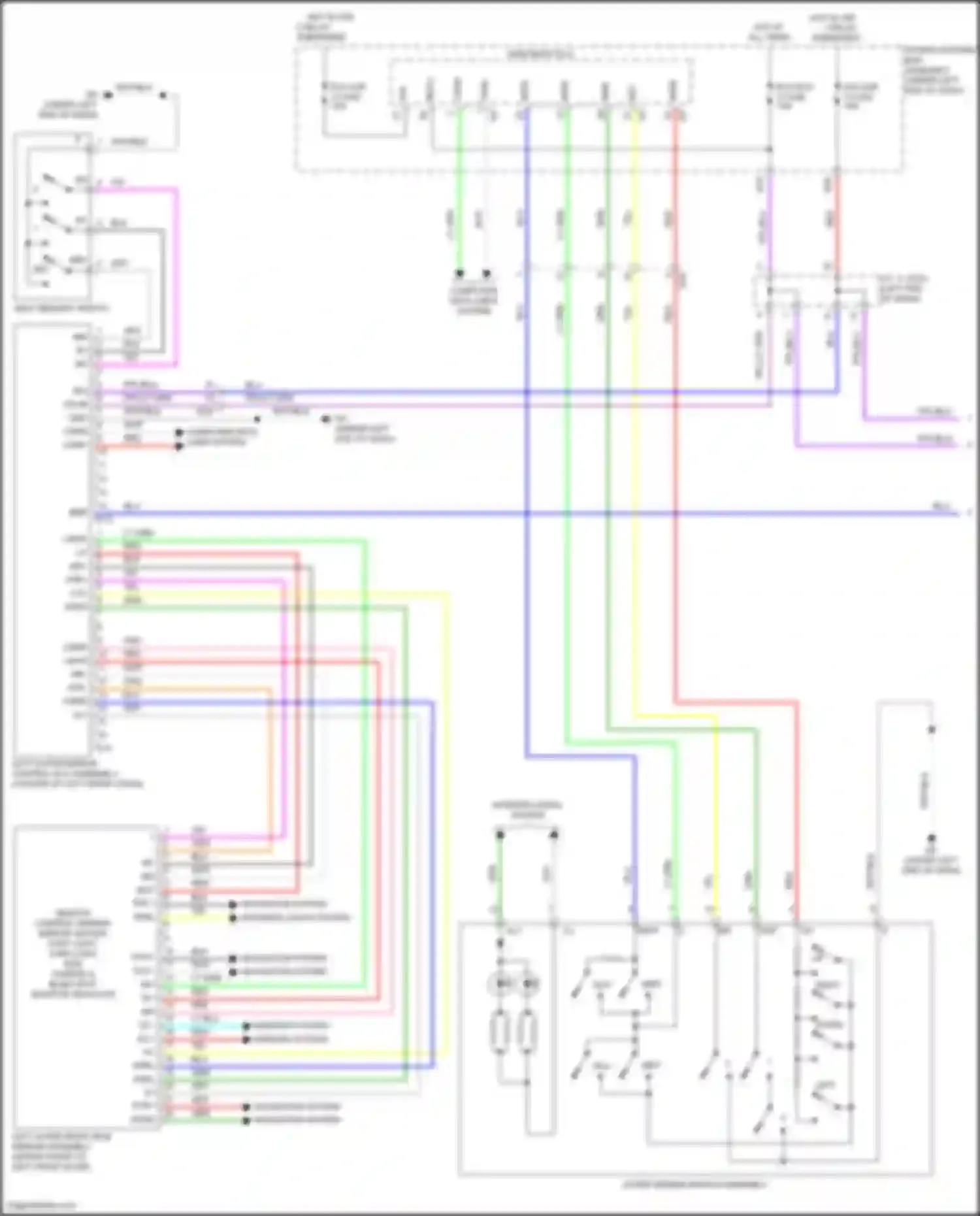 Sienna Toyota IV (2020-2024): Memory mirrors circuit (1 of 2)