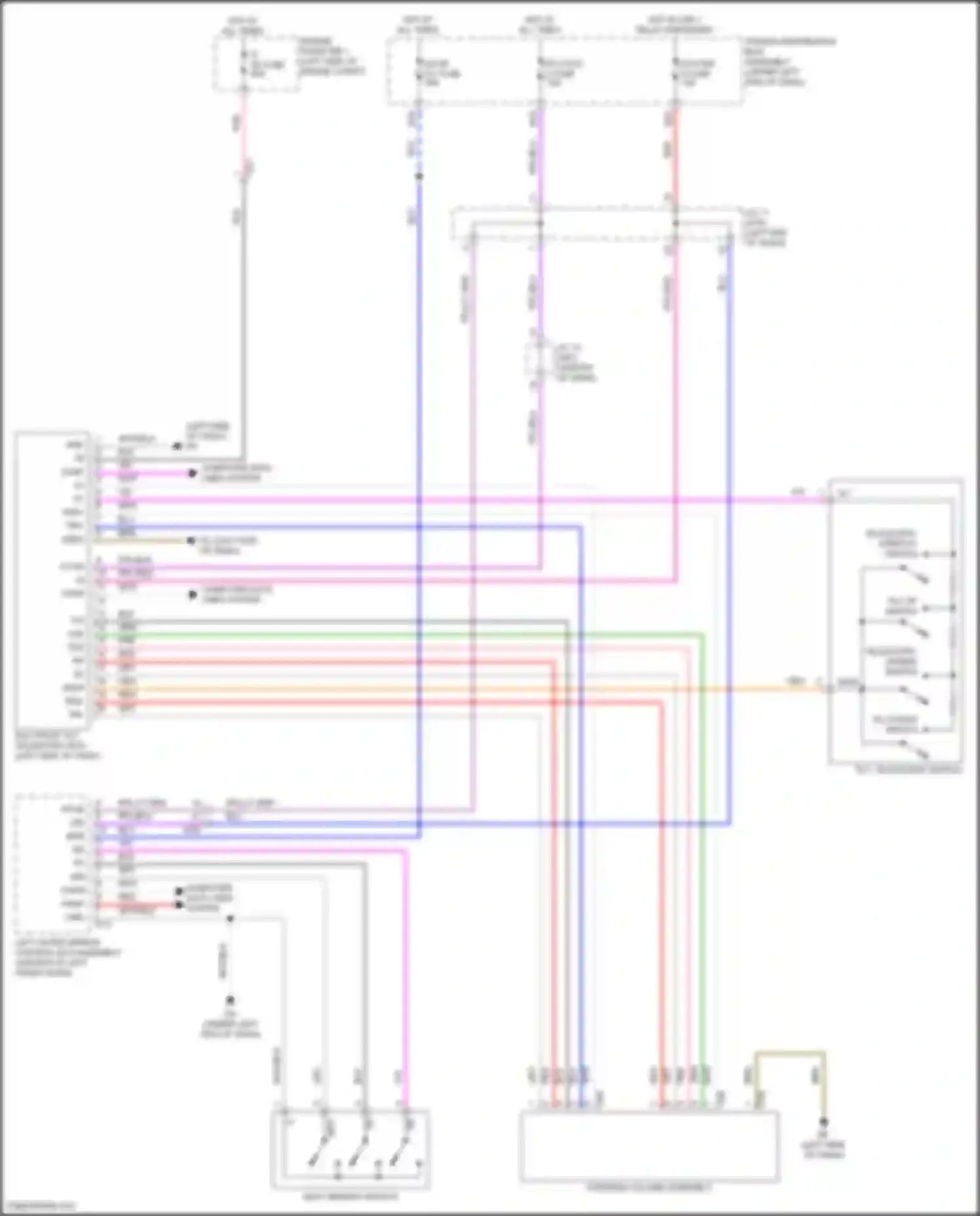 Sienna Toyota IV (2020-2024): Memory power tilt & power telescopic circuit