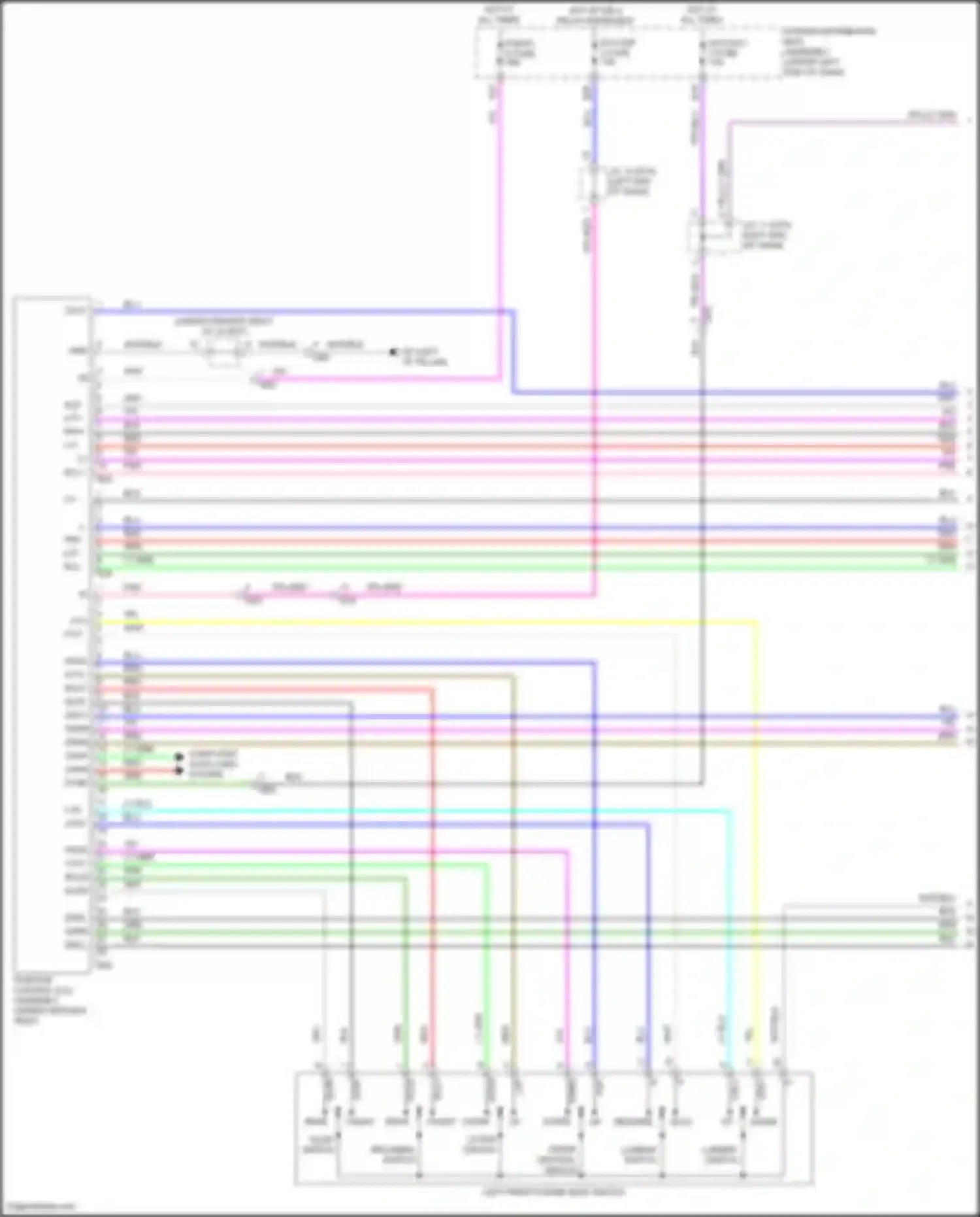Sienna Toyota IV (2020-2024): Memory seat circuit (1 of 2)