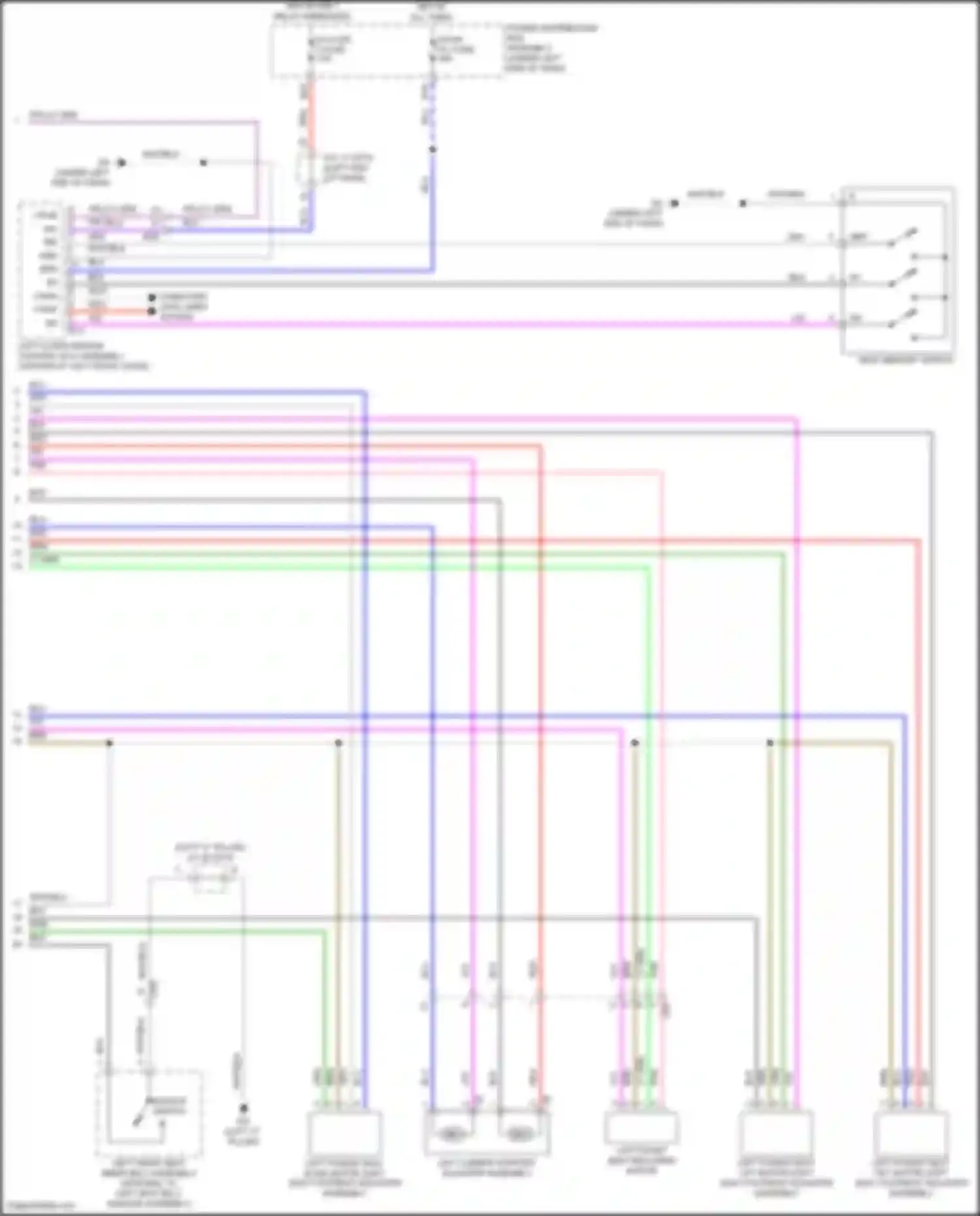 Sienna Toyota IV (2020-2024): Memory seat circuit (2 of 2)