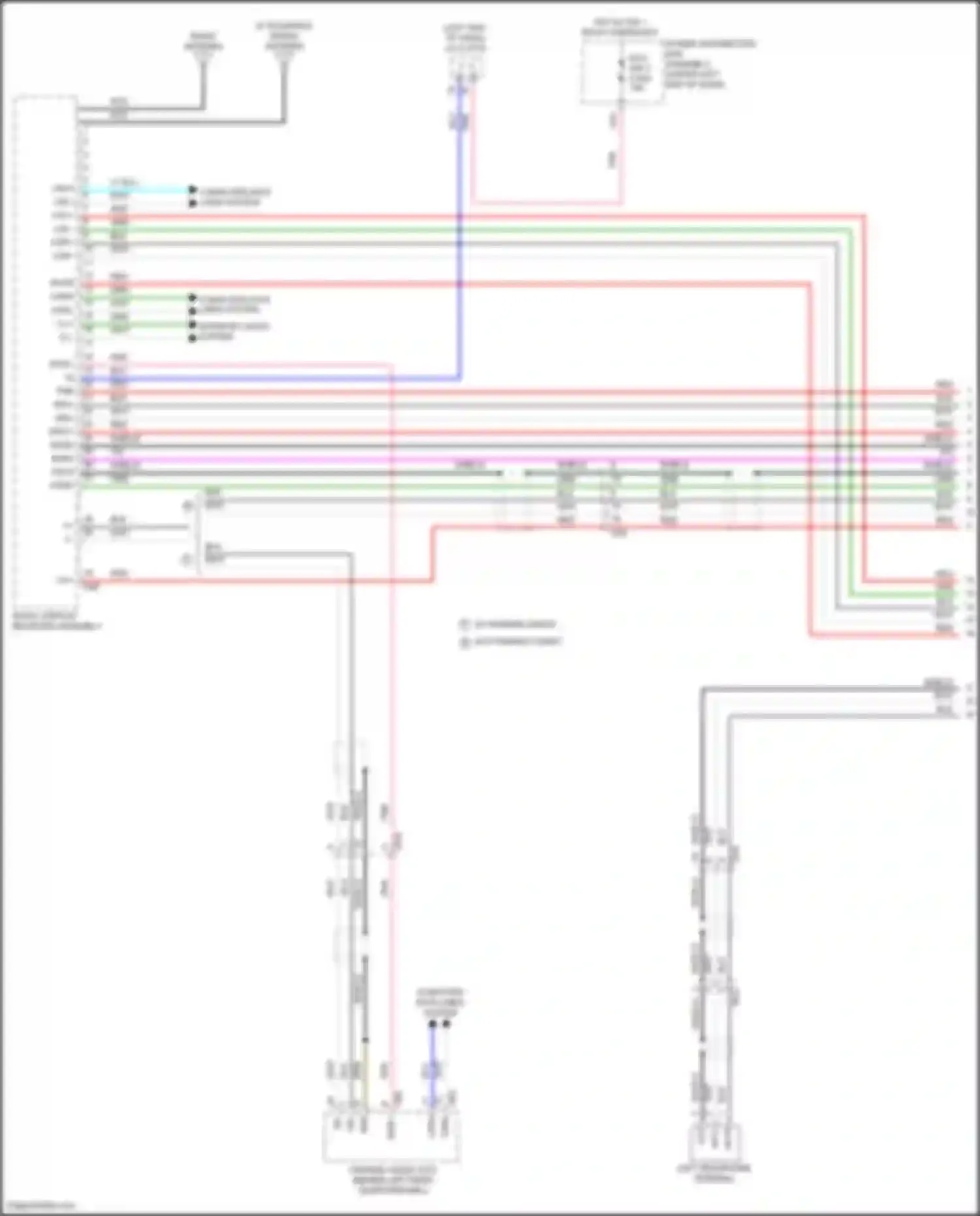 Sienna Toyota IV (2020-2024): Navigation circuit, w/ separate amplifier (1 of 9)
