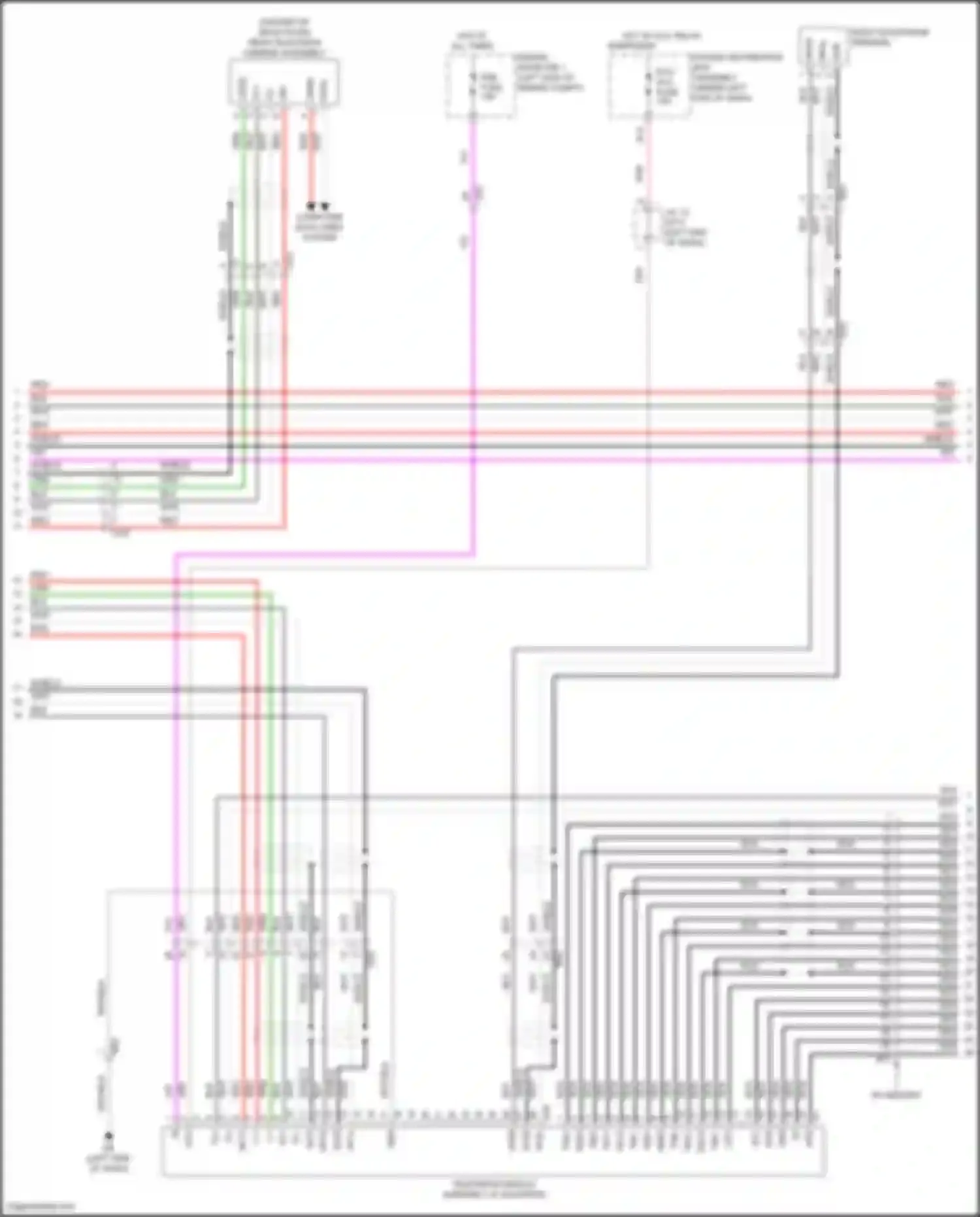 Sienna Toyota IV (2020-2024): Navigation circuit, w/ separate amplifier (2 of 9)
