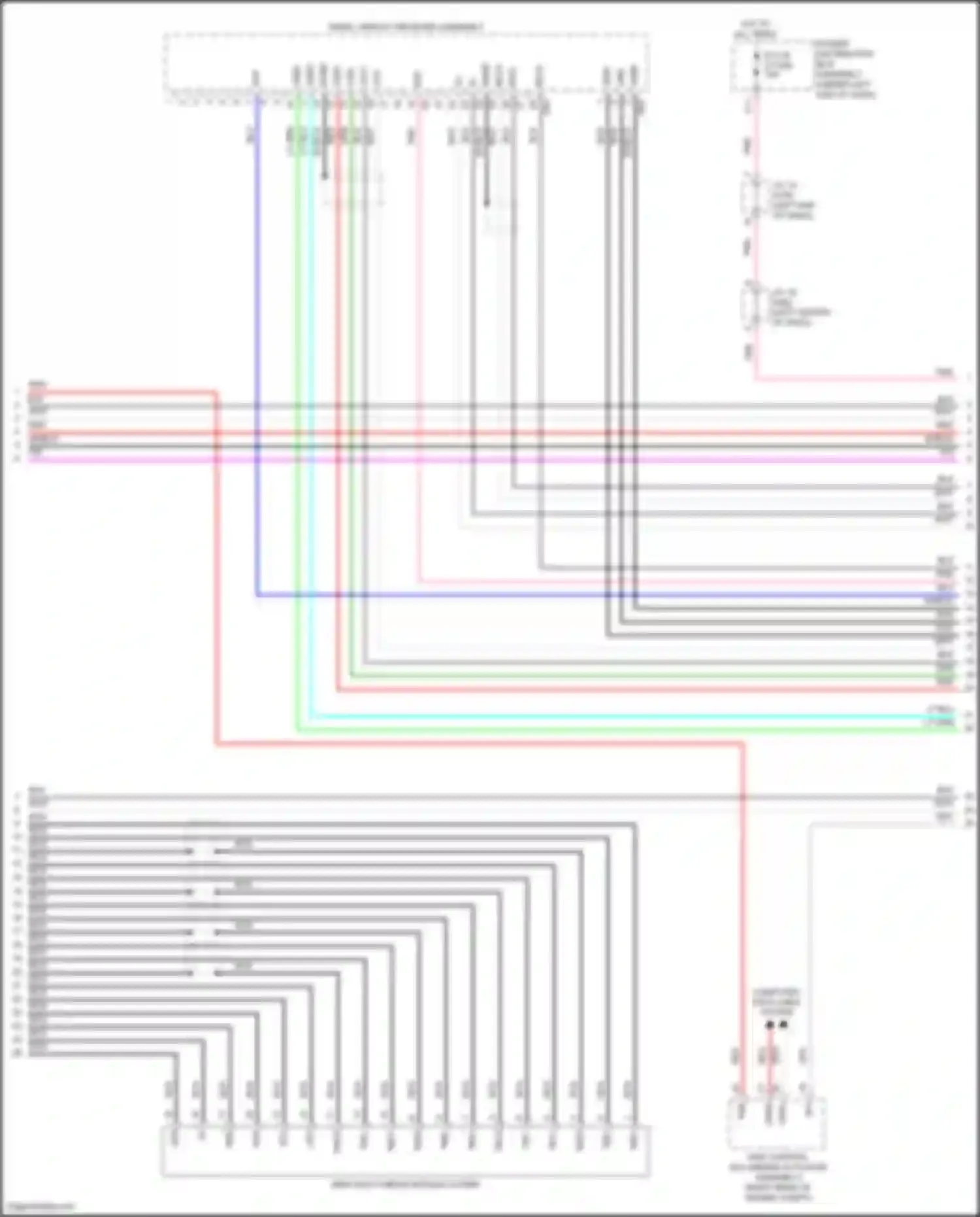 Sienna Toyota IV (2020-2024): Navigation circuit, w/ separate amplifier (3 of 9)
