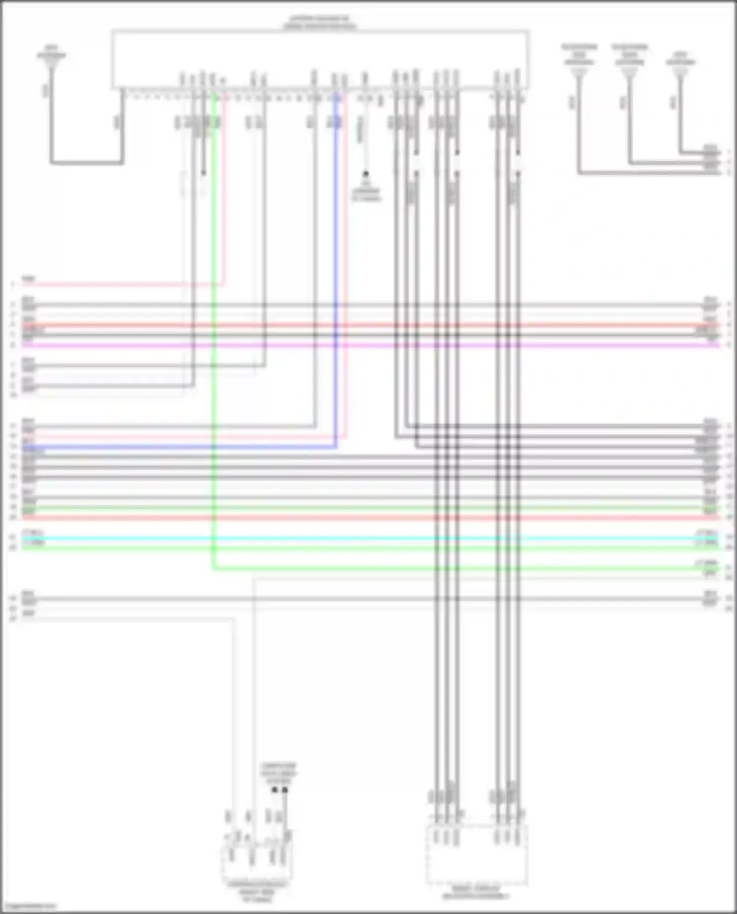 Sienna Toyota IV (2020-2024): Navigation circuit, w/ separate amplifier (4 of 9)