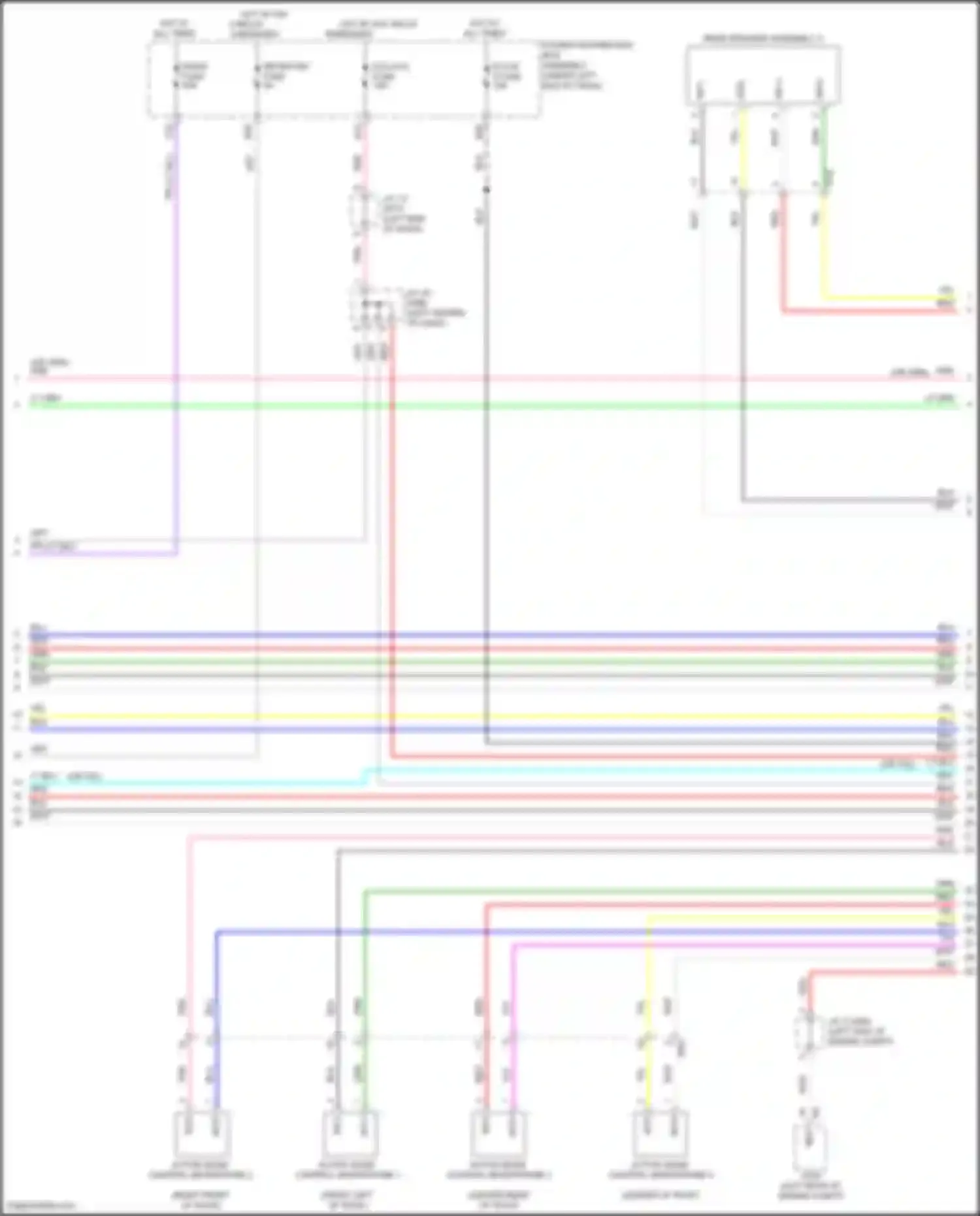 Sienna Toyota IV (2020-2024): Navigation circuit, w/ separate amplifier (7 of 9)