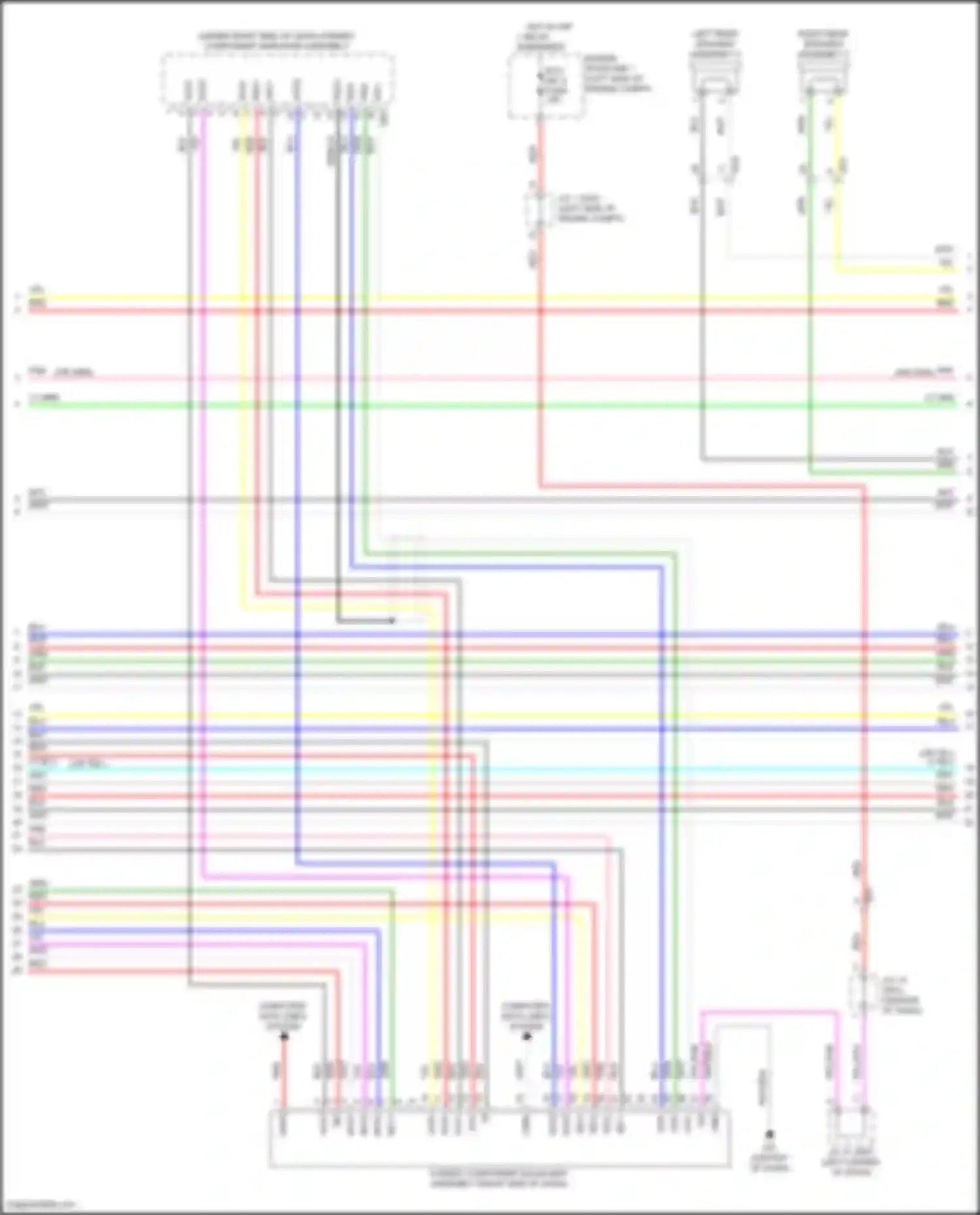 Sienna Toyota IV (2020-2024): Navigation circuit, w/ separate amplifier (8 of 9)