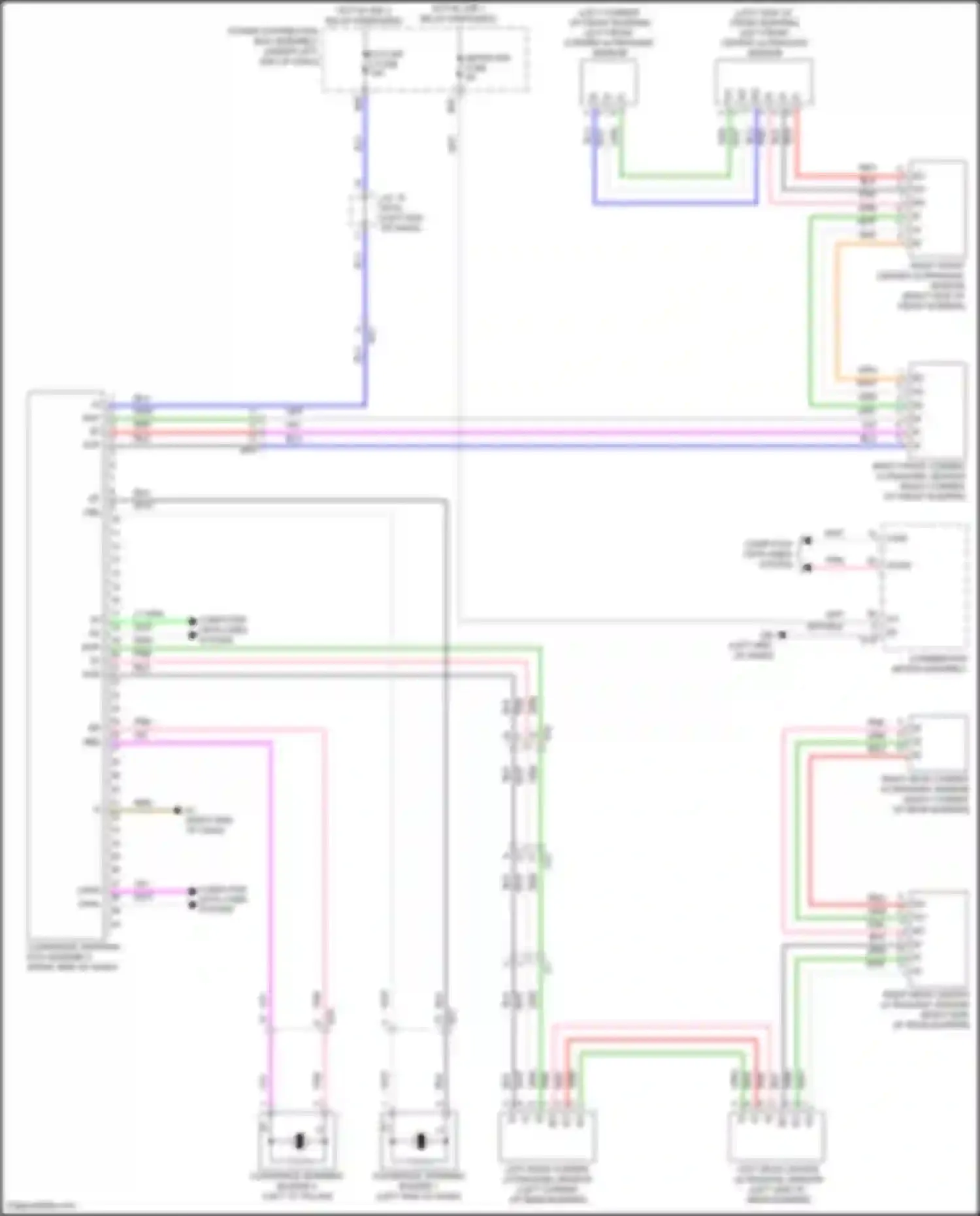 Sienna Toyota IV (2020-2024): Parking assistant circuit, w/o panoramic
