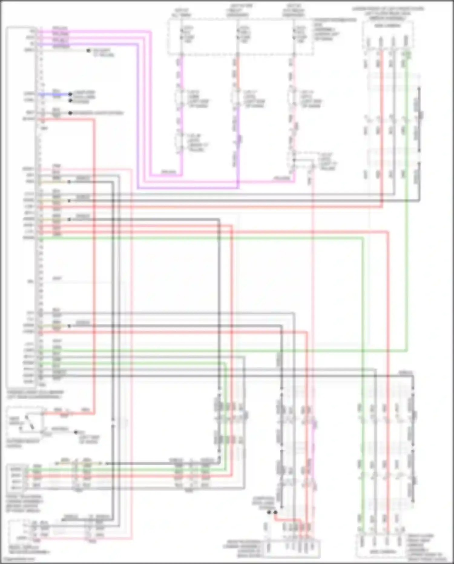 Sienna Toyota IV (2020-2024): Parking assistant circuit, w/ panoramic