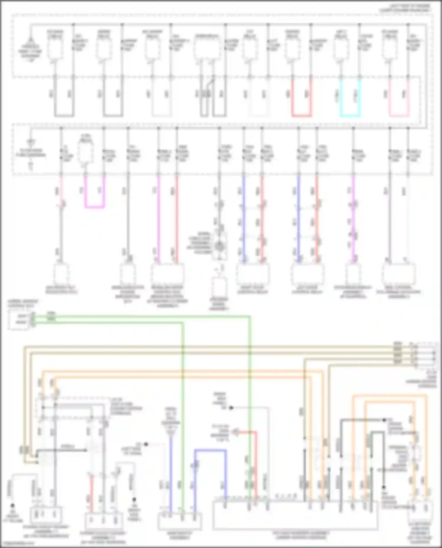Sienna Toyota IV (2020-2024): Power distribution circuit (2 of 7)