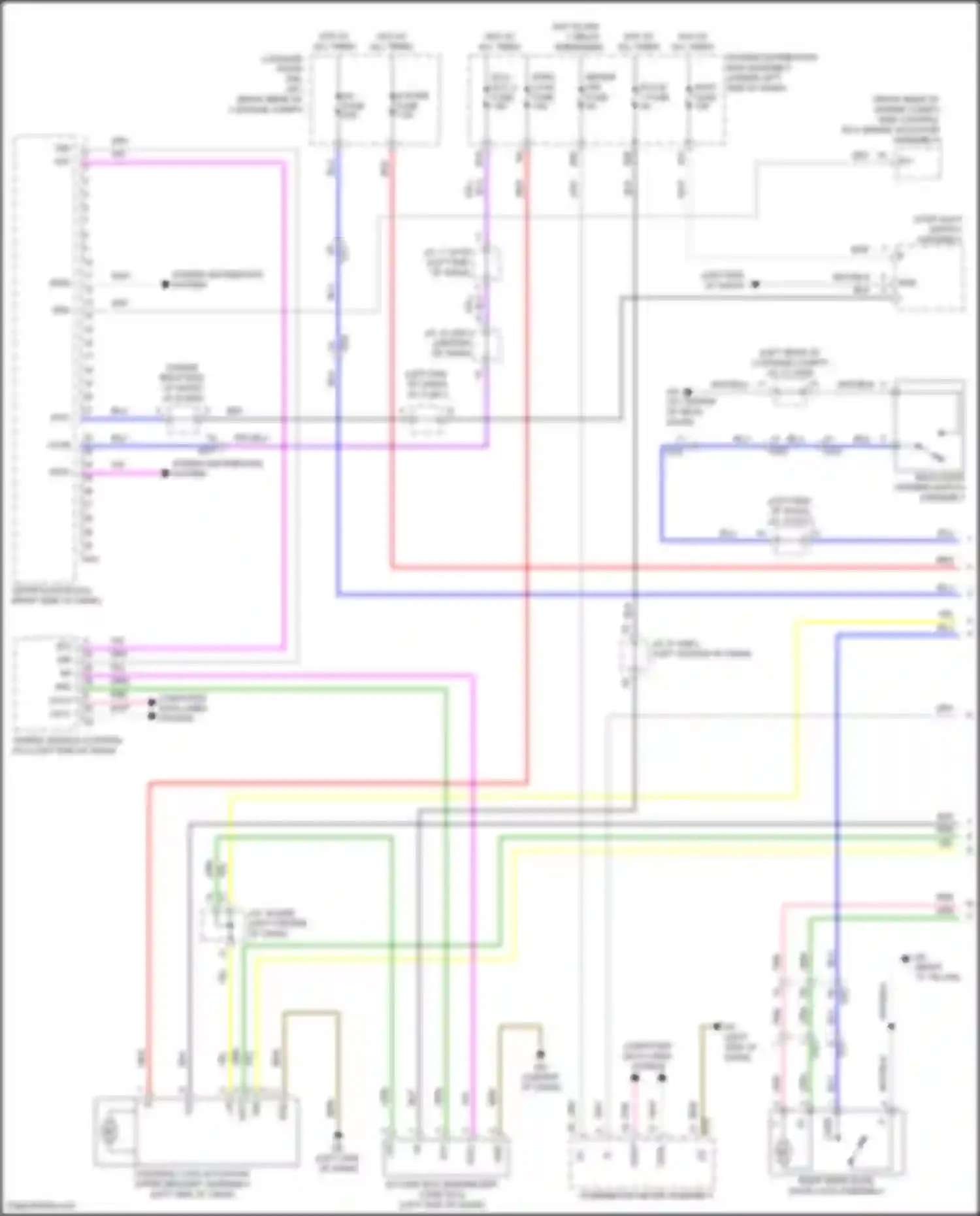 Sienna Toyota IV (2020-2024): Power door locks circuit (1 of 4)